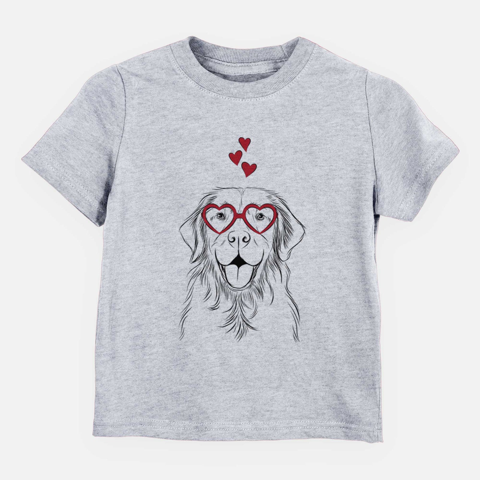 Valentine Sunny the Golden Retriever - Kids/Youth/Toddler Shirt