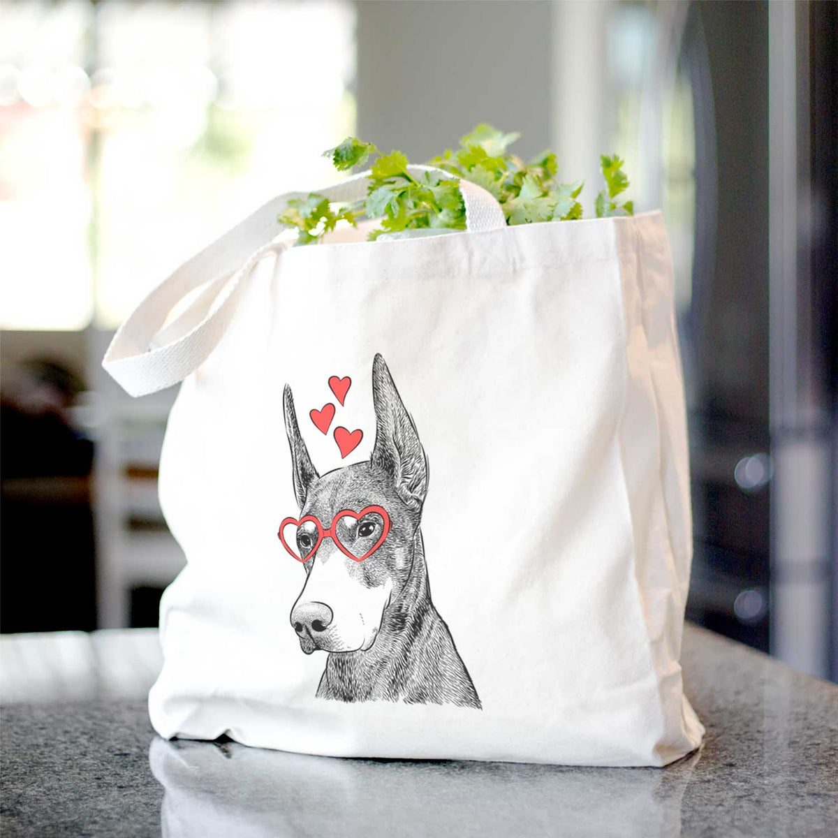 Sunny the Doberman Pinscher - Tote Bag