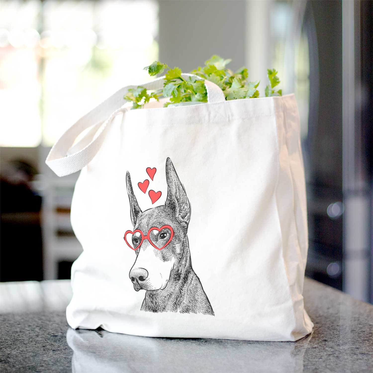 Sunny the Doberman Pinscher - Tote Bag