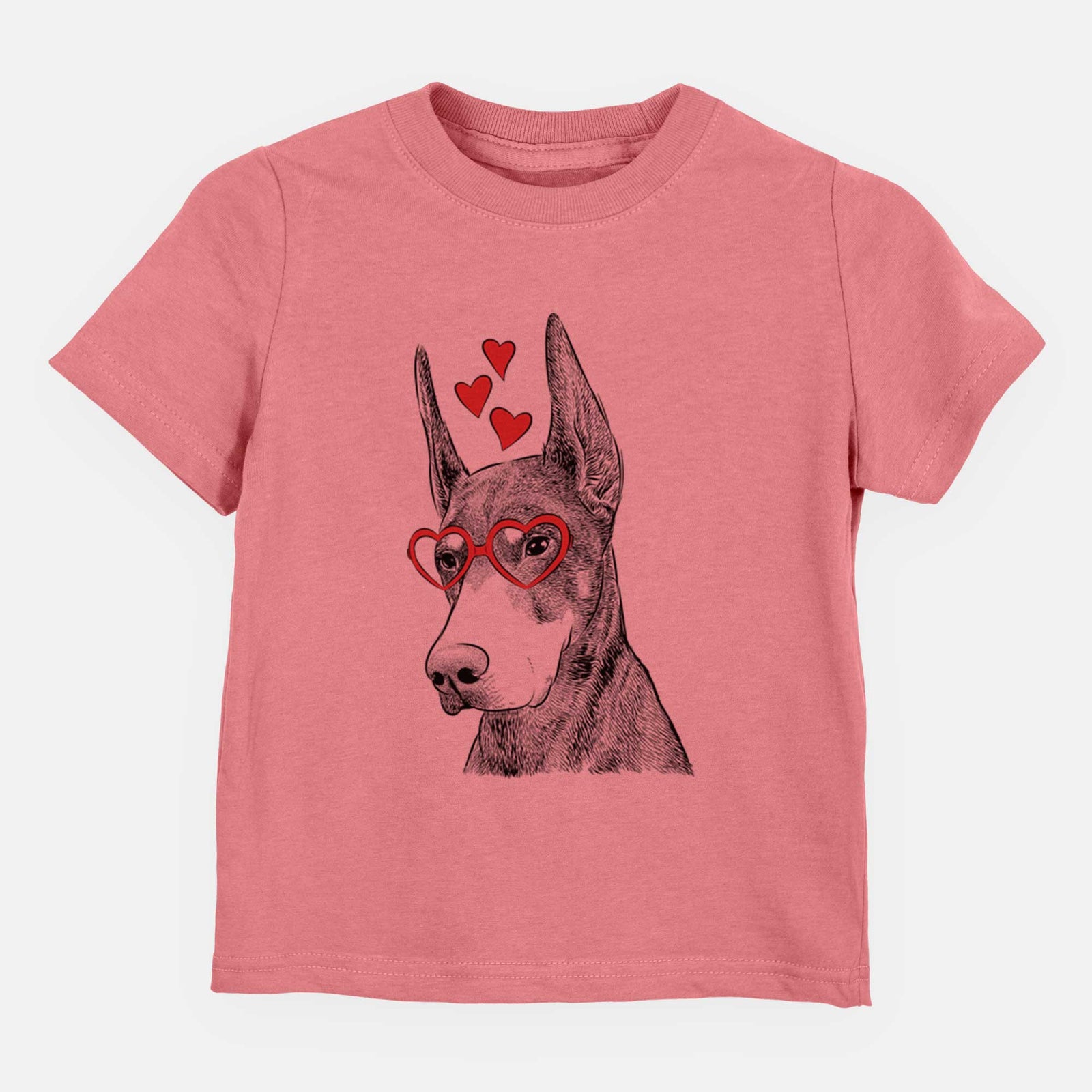 Valentine Sunny the Doberman Pinscher - Kids/Youth/Toddler Shirt