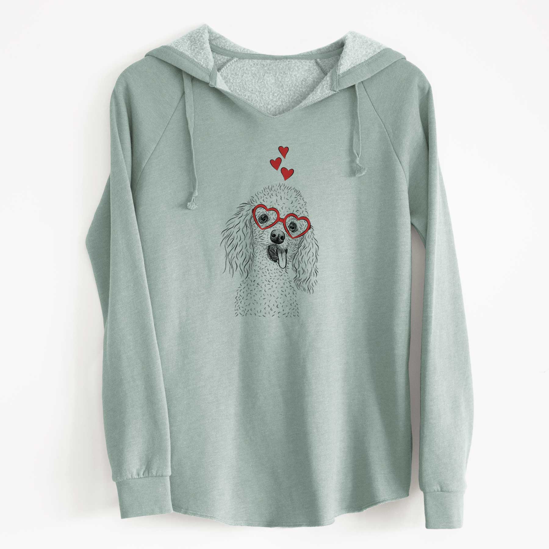 Valentine Super Joey the Toy Poodle - Cali Wave Hooded Sweatshirt