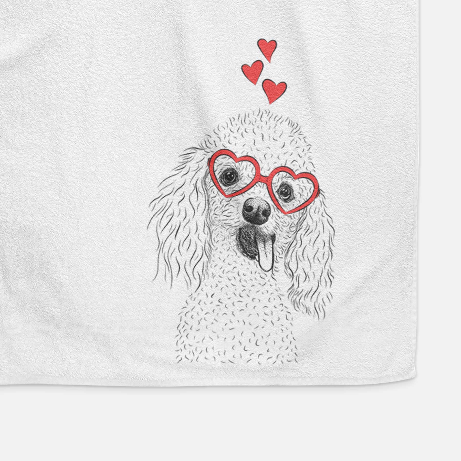 Super Joey the Toy Poodle Decorative Hand Towel