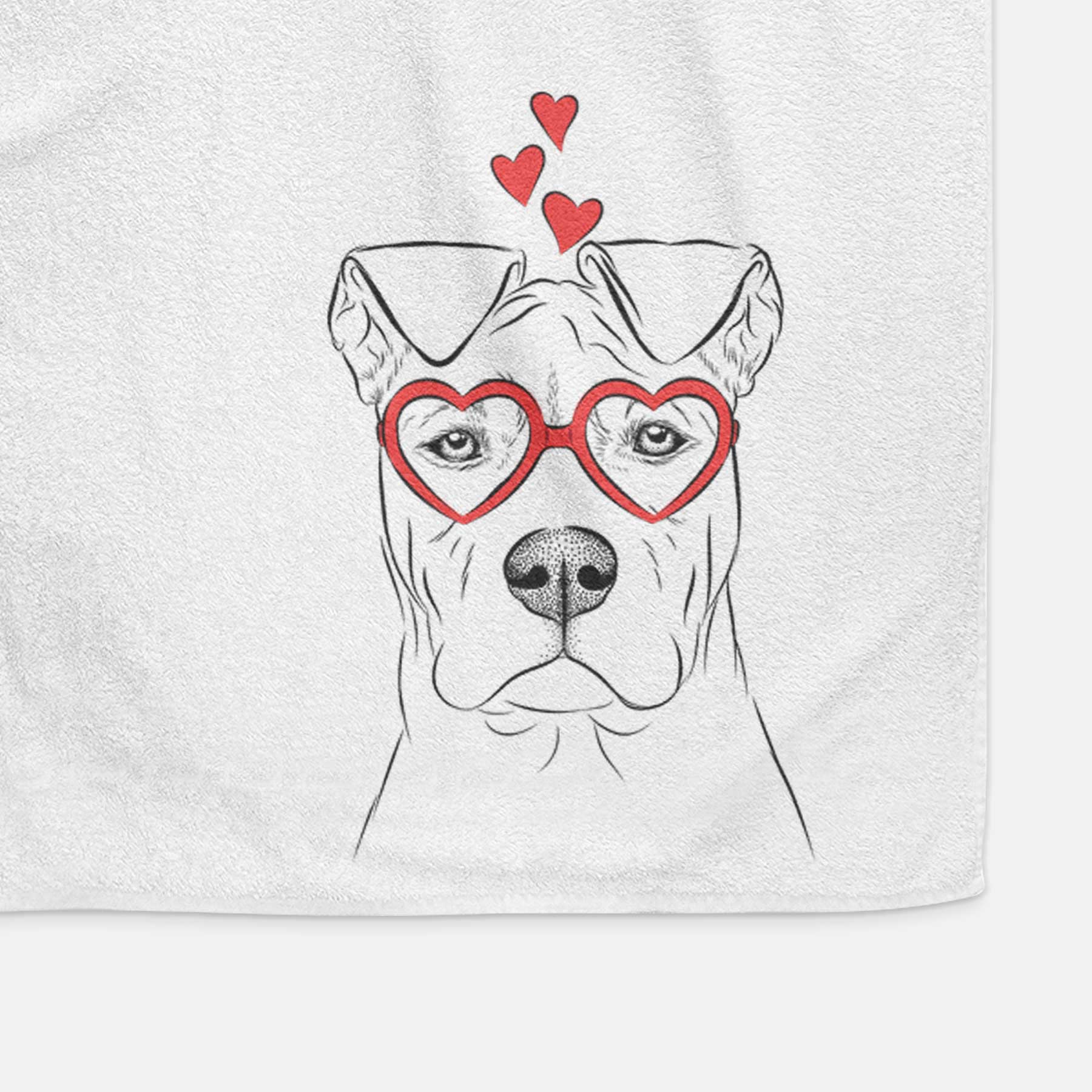 Sweet Finn the Mixed Breed Decorative Hand Towel