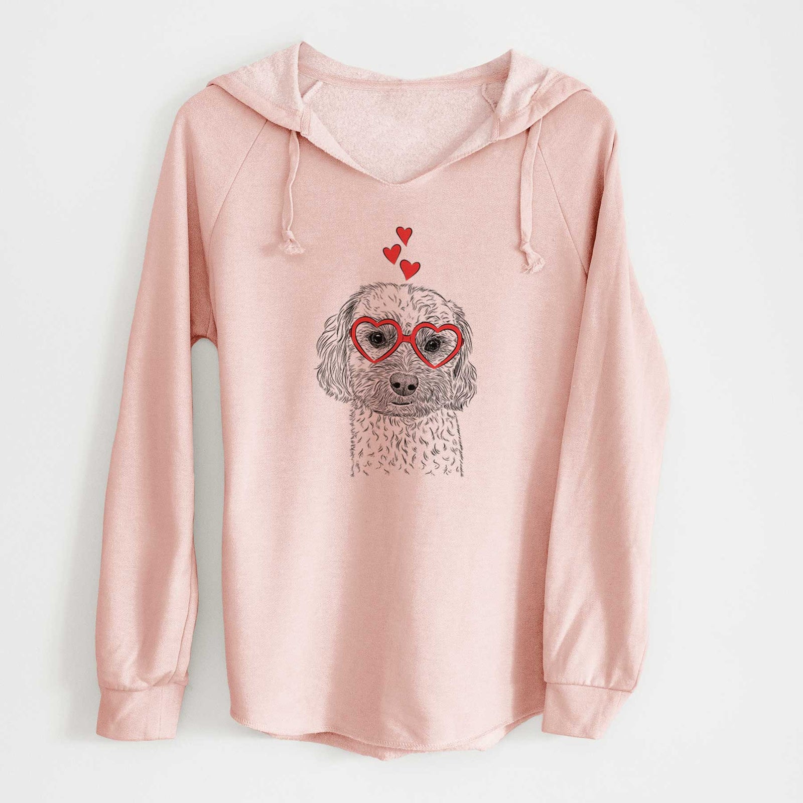 Valentine Sweet George the Mixed Breed - Cali Wave Hooded Sweatshirt