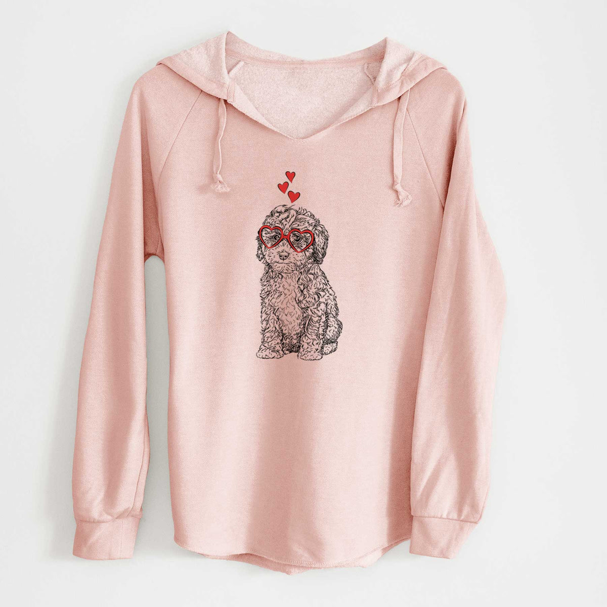Valentine Sweet Tea the Mini Doodle - Cali Wave Hooded Sweatshirt