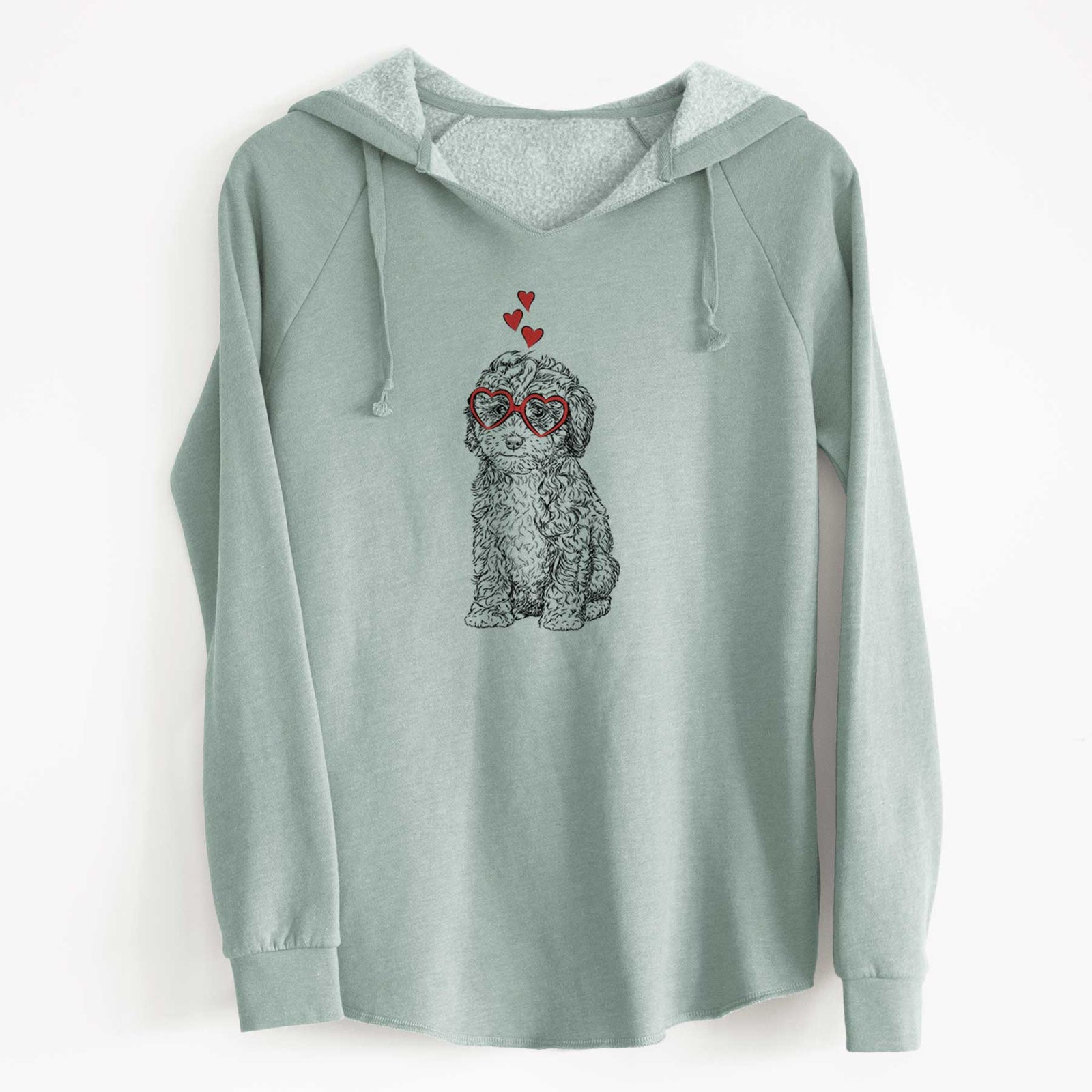 Valentine Sweet Tea the Mini Doodle - Cali Wave Hooded Sweatshirt