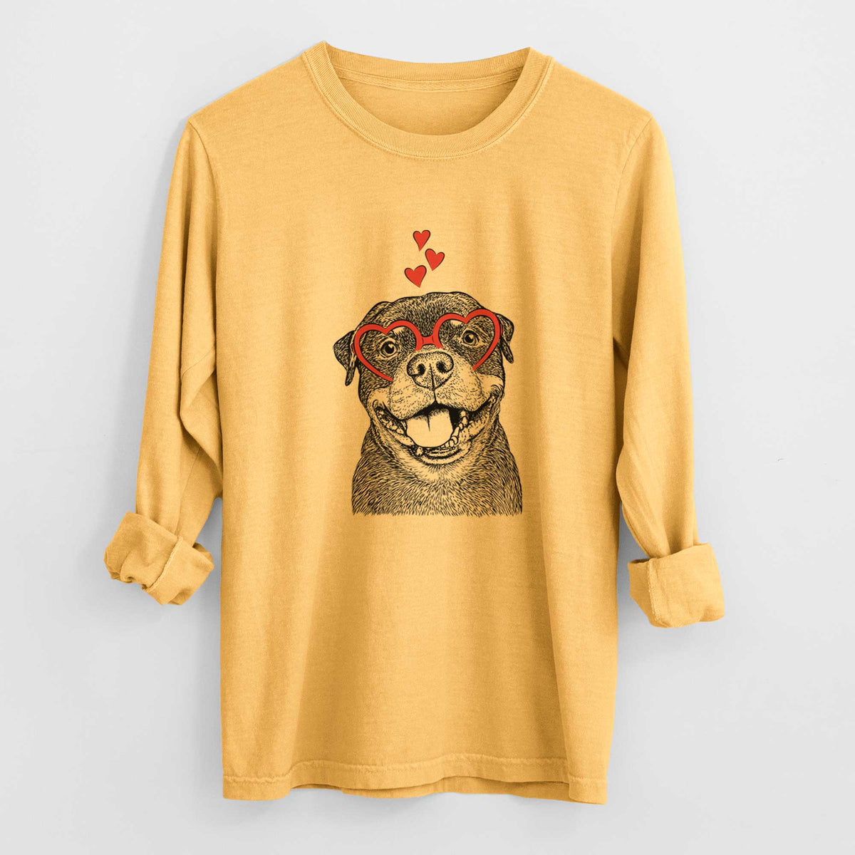 Valentine Talos the Rottweiler - Heavyweight 100% Cotton Long Sleeve