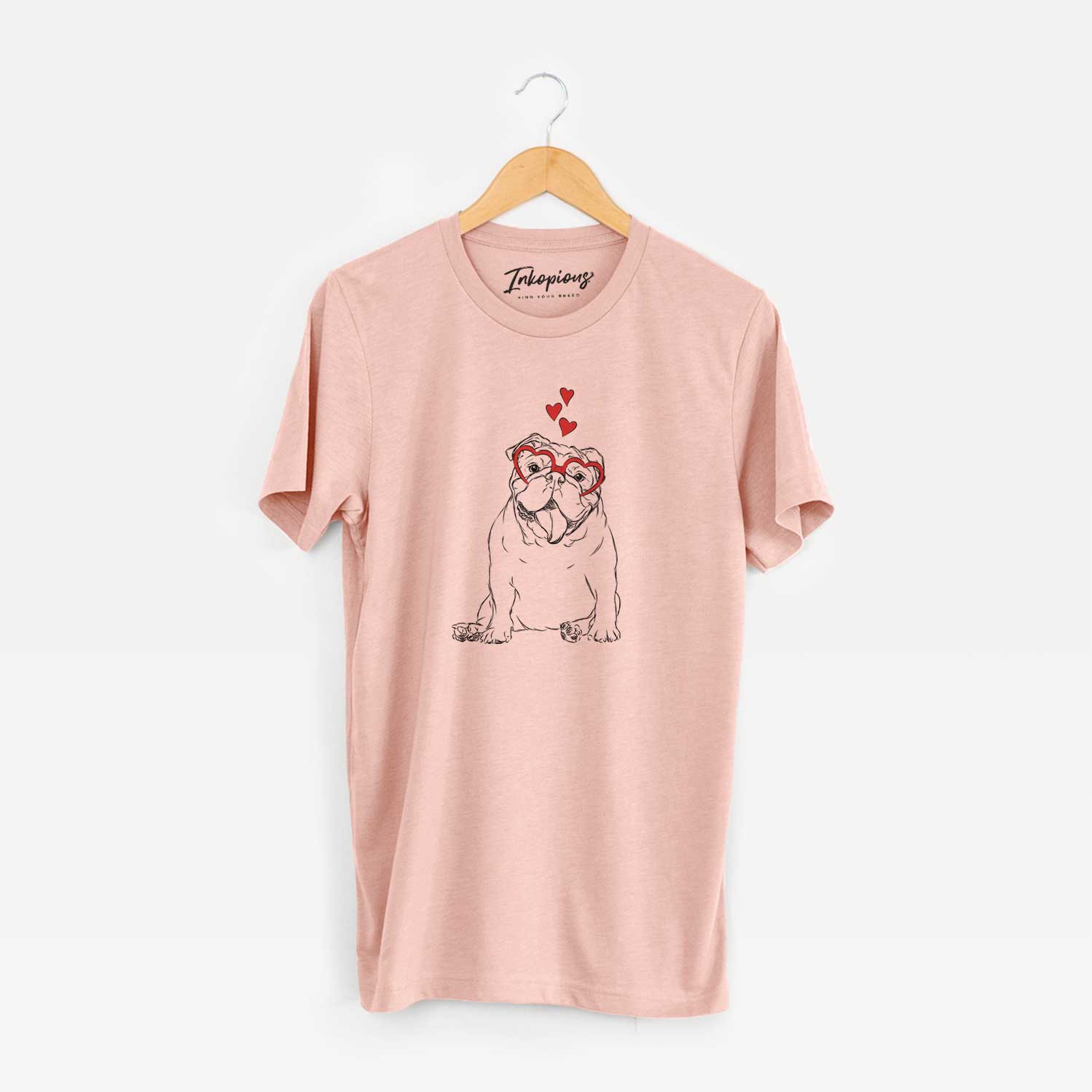 Valentine Tank the English Bulldog - Unisex Crewneck