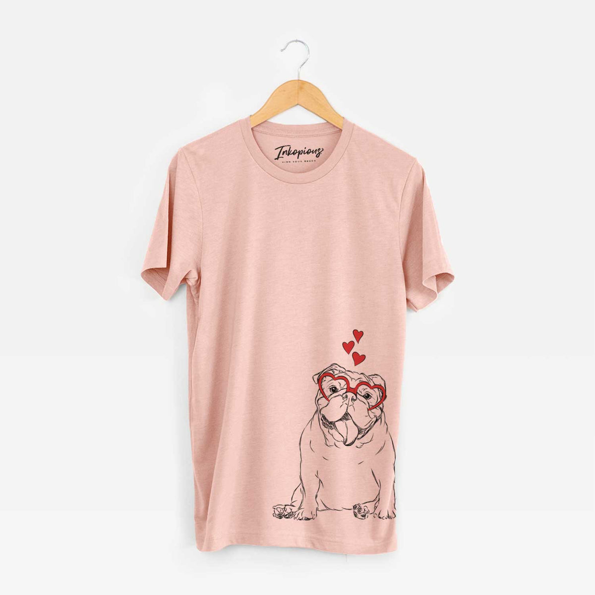 Valentine Tank the English Bulldog - Unisex Crewneck
