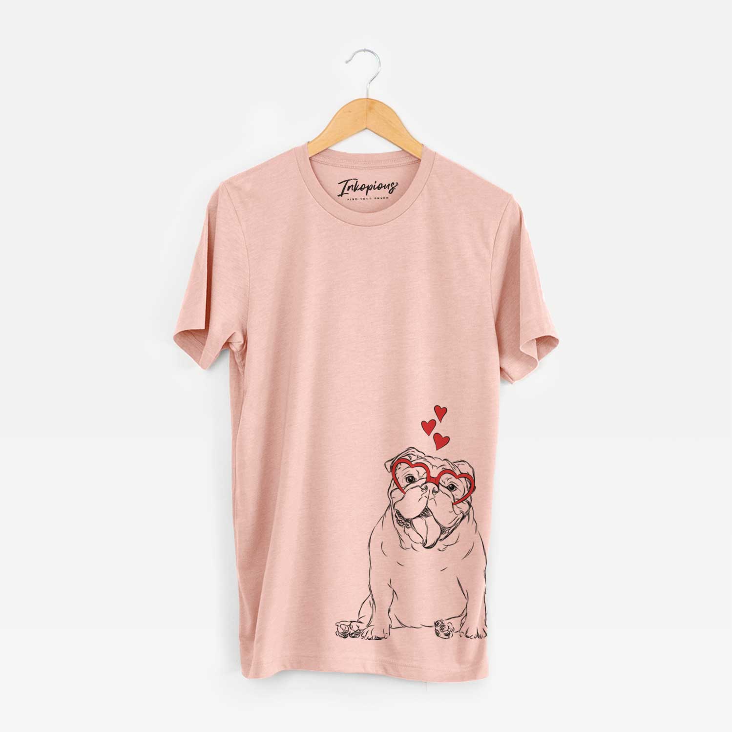 Valentine Tank the English Bulldog - Unisex Crewneck