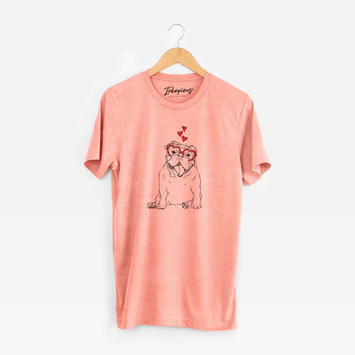 Valentine Tank the English Bulldog - Unisex Crewneck