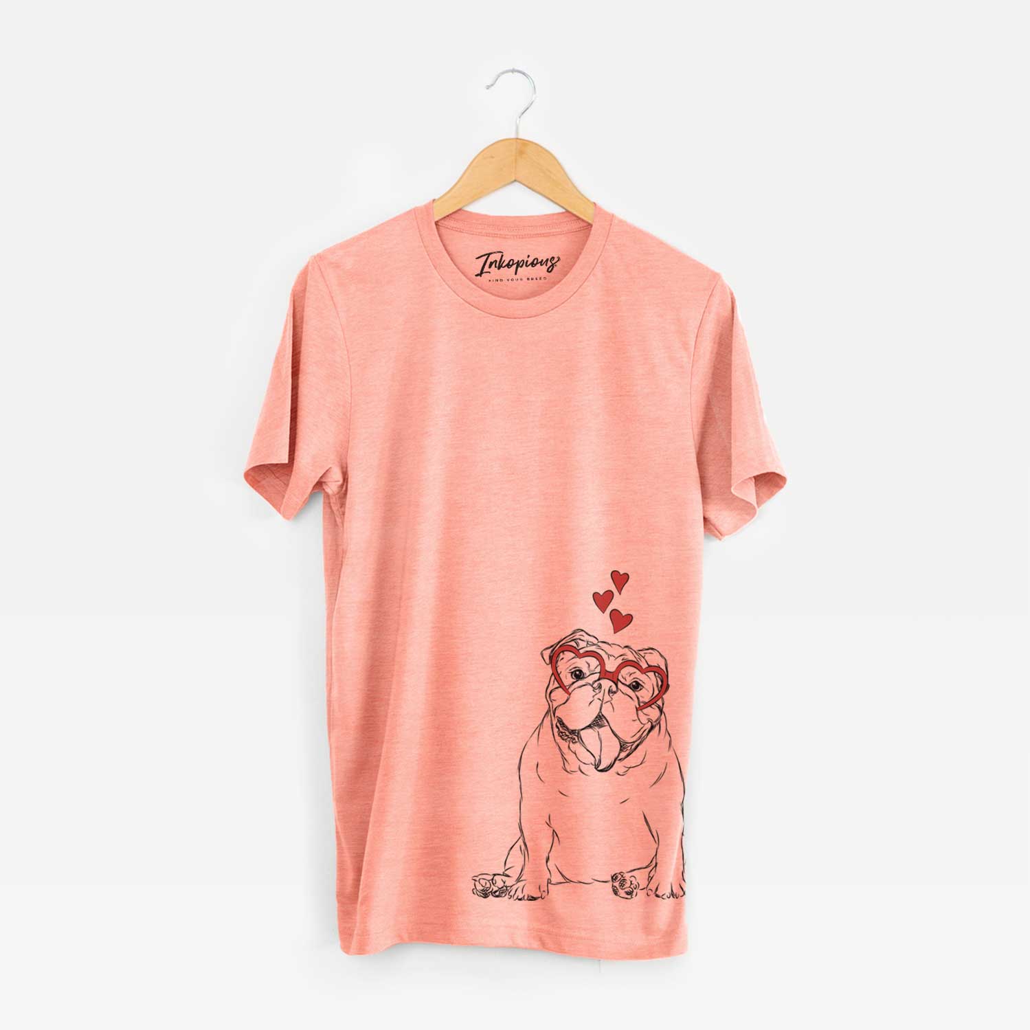 Valentine Tank the English Bulldog - Unisex Crewneck