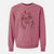 Valentine Teak the Siberian Husky - Unisex Pigment Dyed Crew Sweatshirt