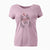 Valentine Teak the Siberian Husky - Women's V-neck Shirt