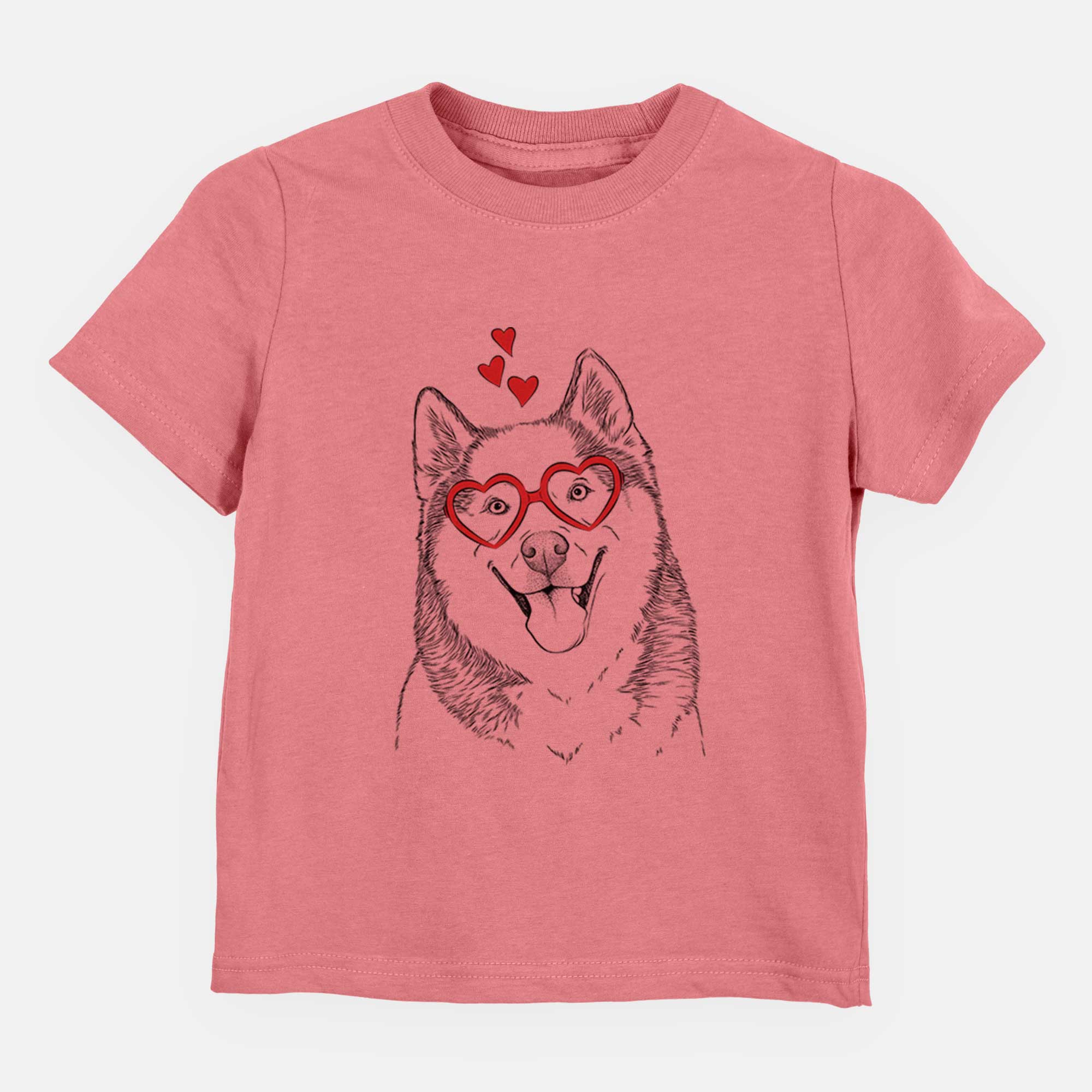 Valentine Teak the Siberian Husky - Kids/Youth/Toddler Shirt