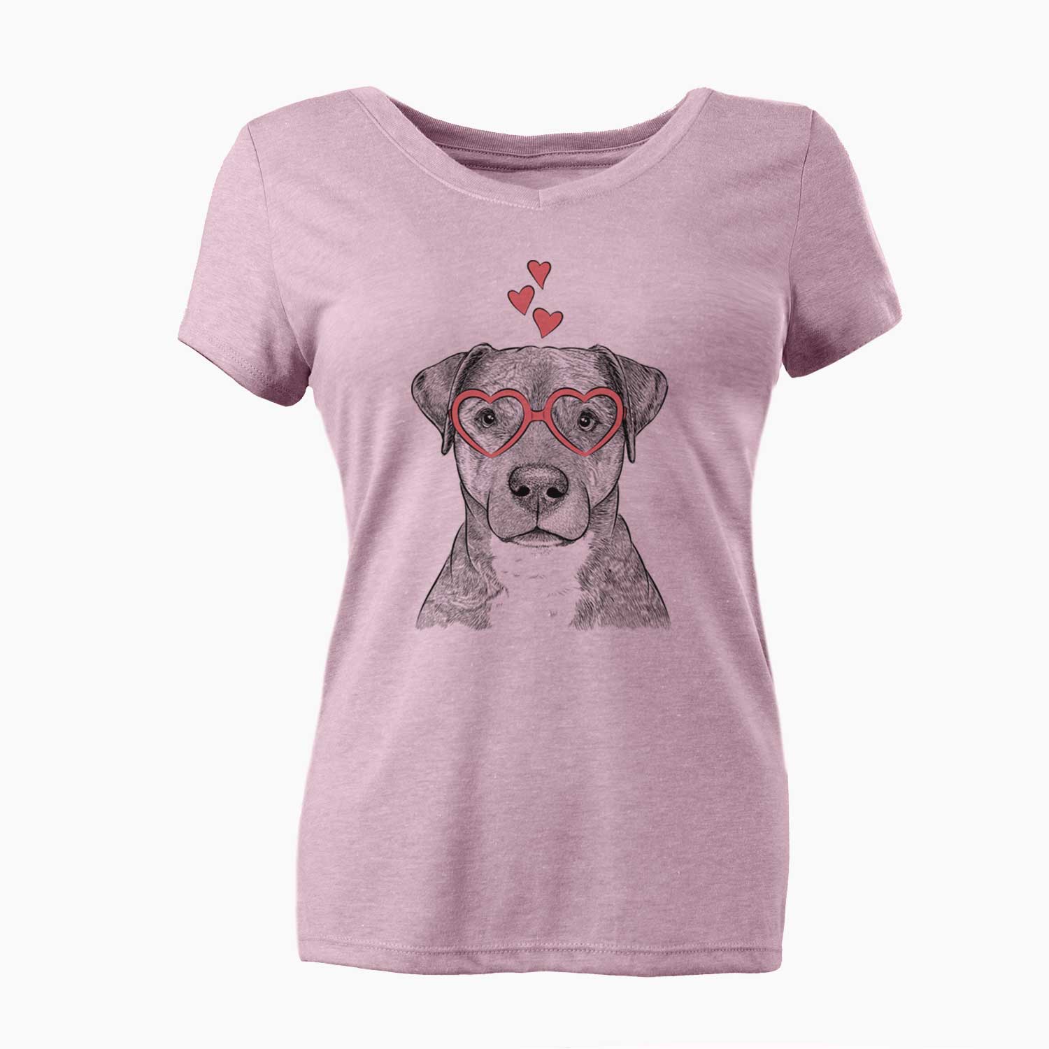 Valentine TedE the Mixed Breed - Women's V-neck Shirt