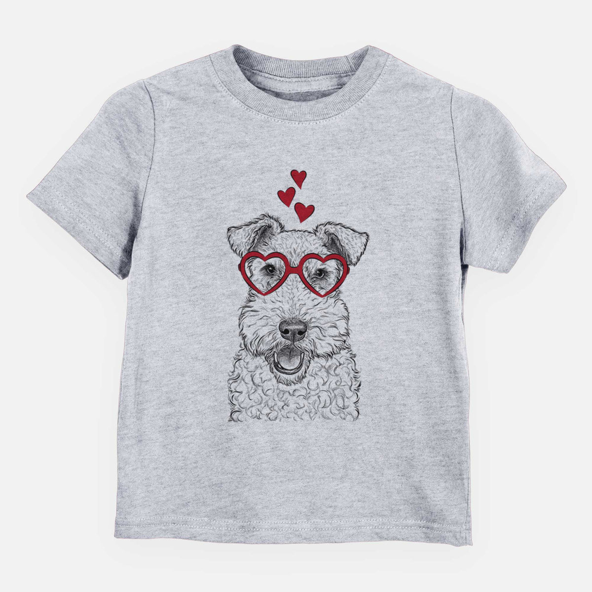 Valentine Ted the Wire Fox Terrier - Kids/Youth/Toddler Shirt