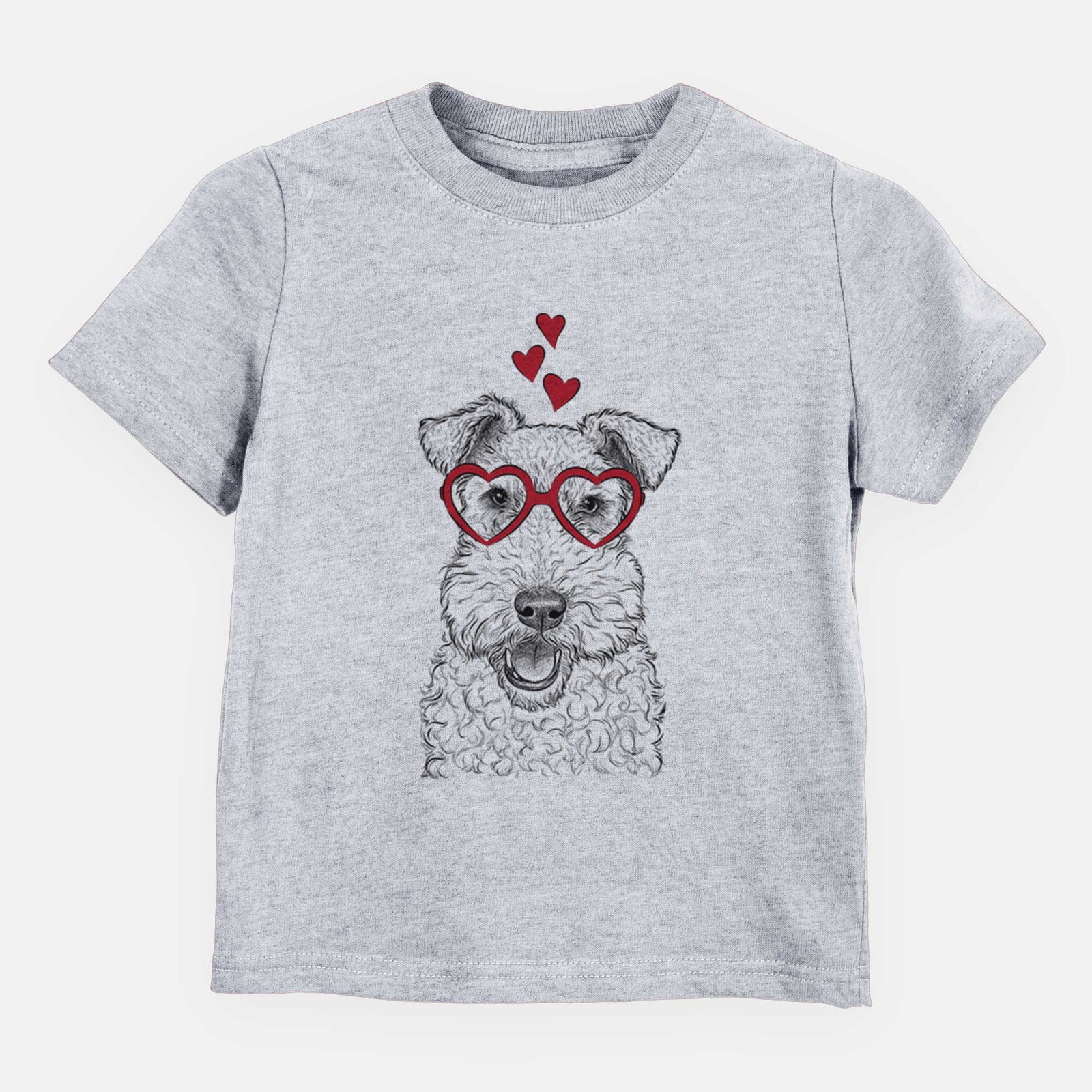 Valentine Ted the Wire Fox Terrier - Kids/Youth/Toddler Shirt