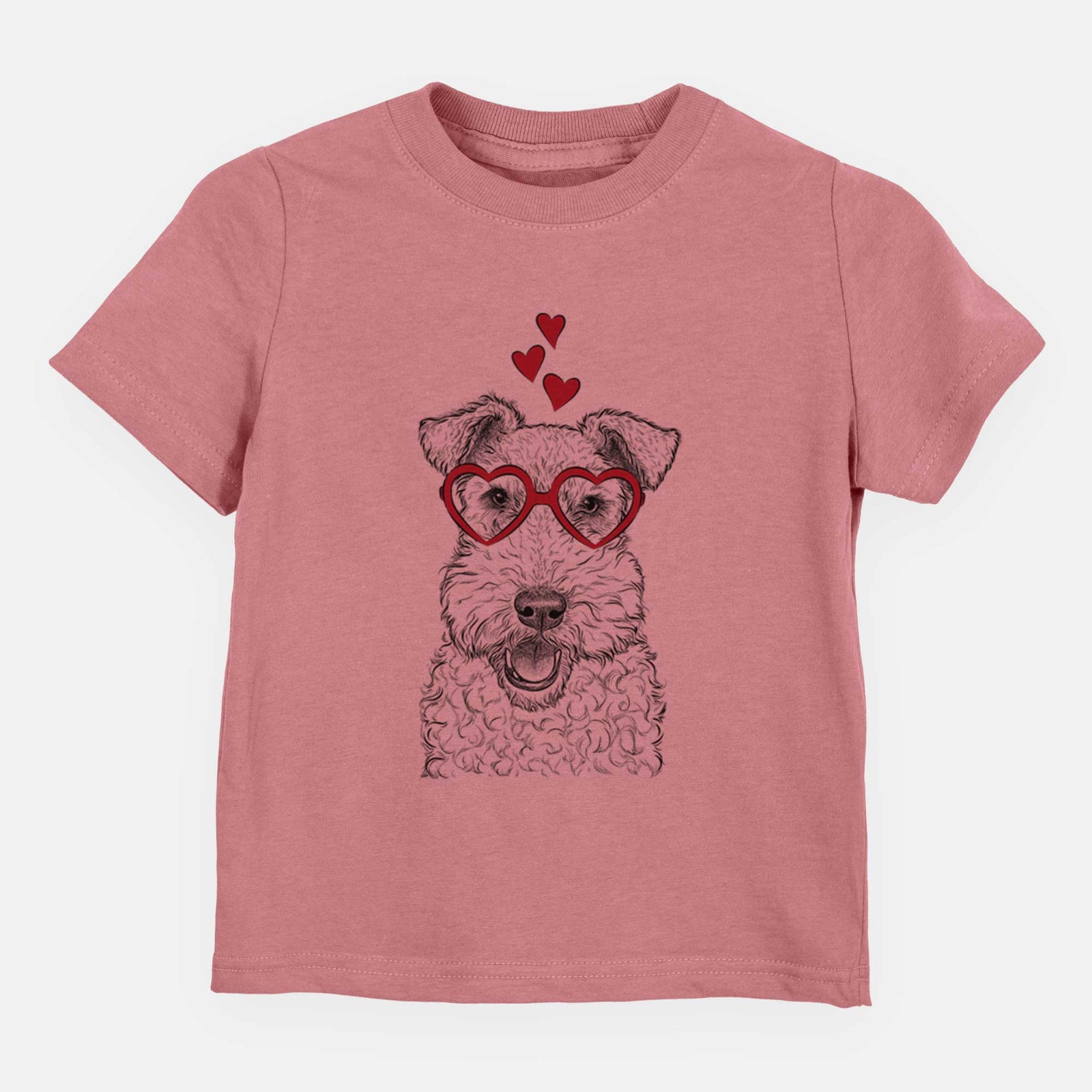 Valentine Ted the Wire Fox Terrier - Kids/Youth/Toddler Shirt