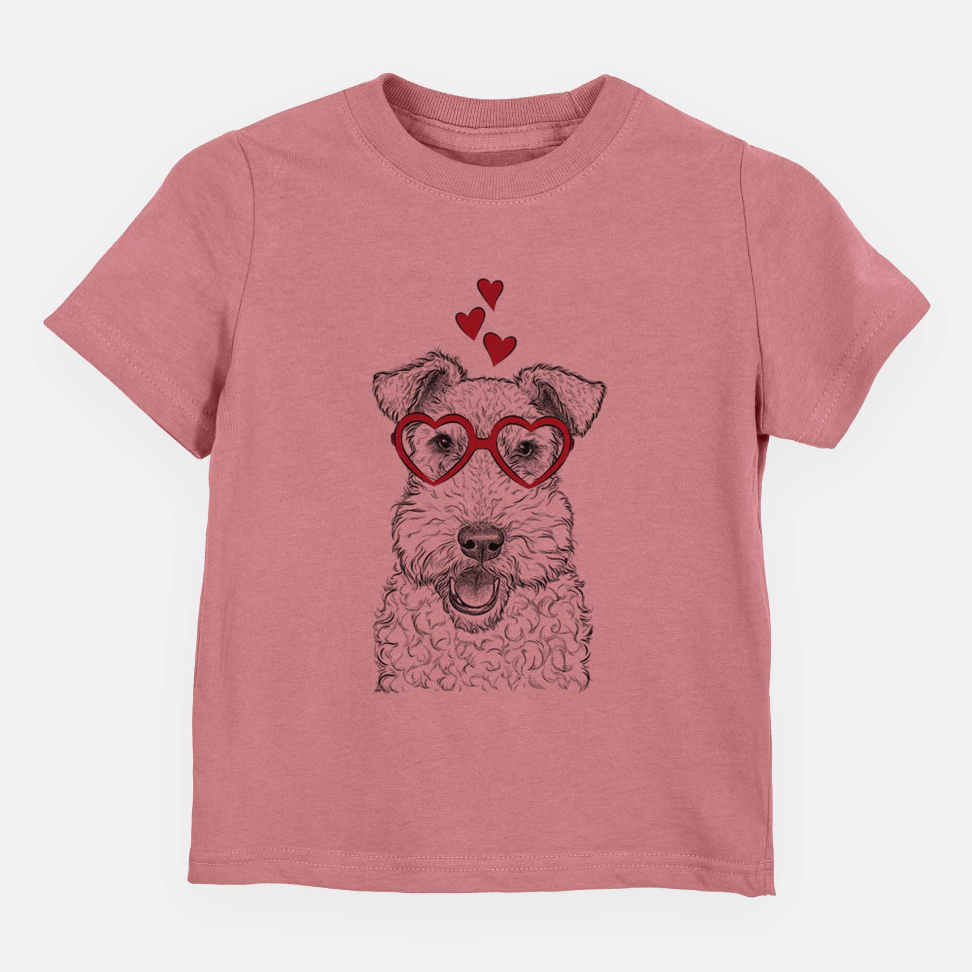 Valentine Ted the Wire Fox Terrier - Kids/Youth/Toddler Shirt