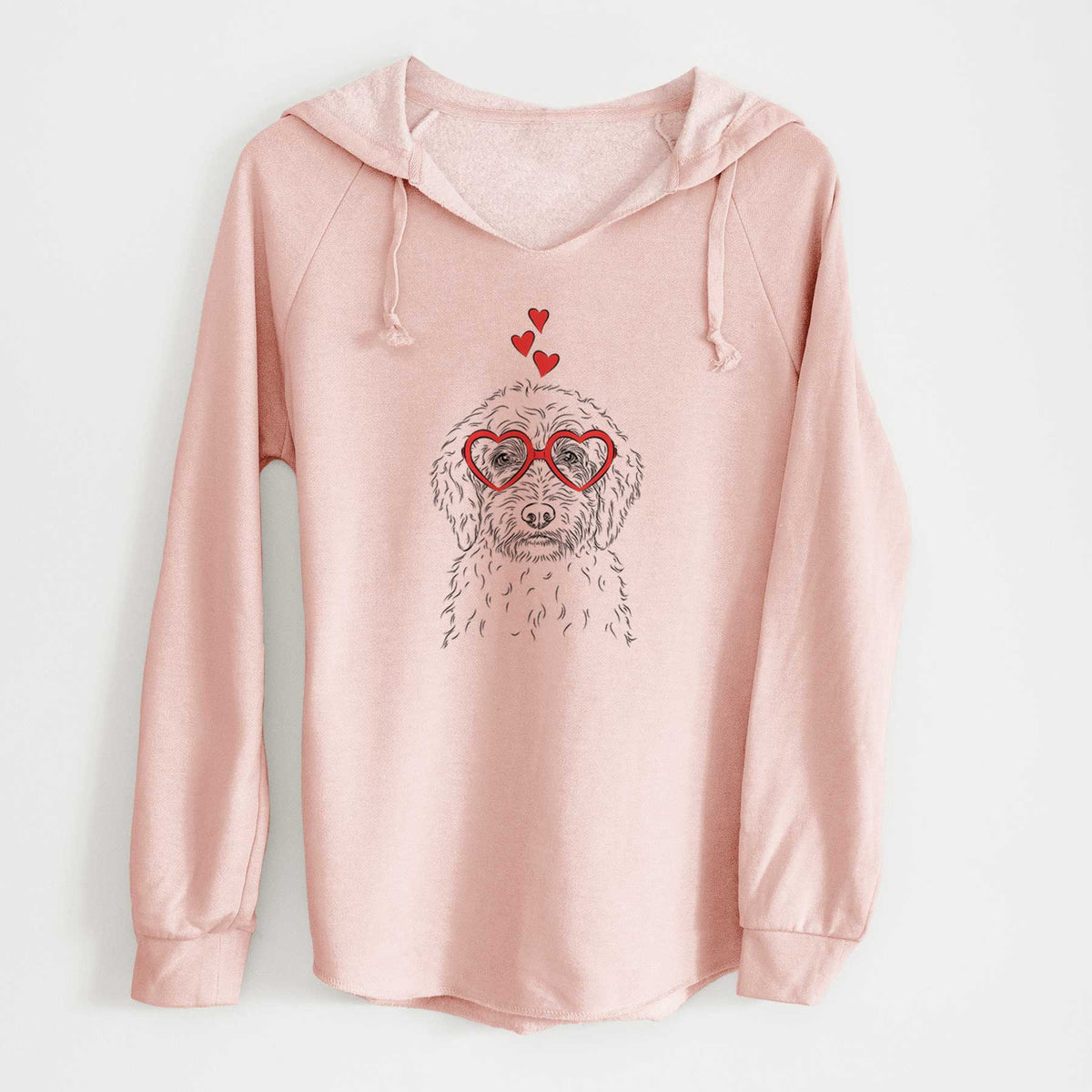 Valentine Teddy the Labradoodle - Cali Wave Hooded Sweatshirt