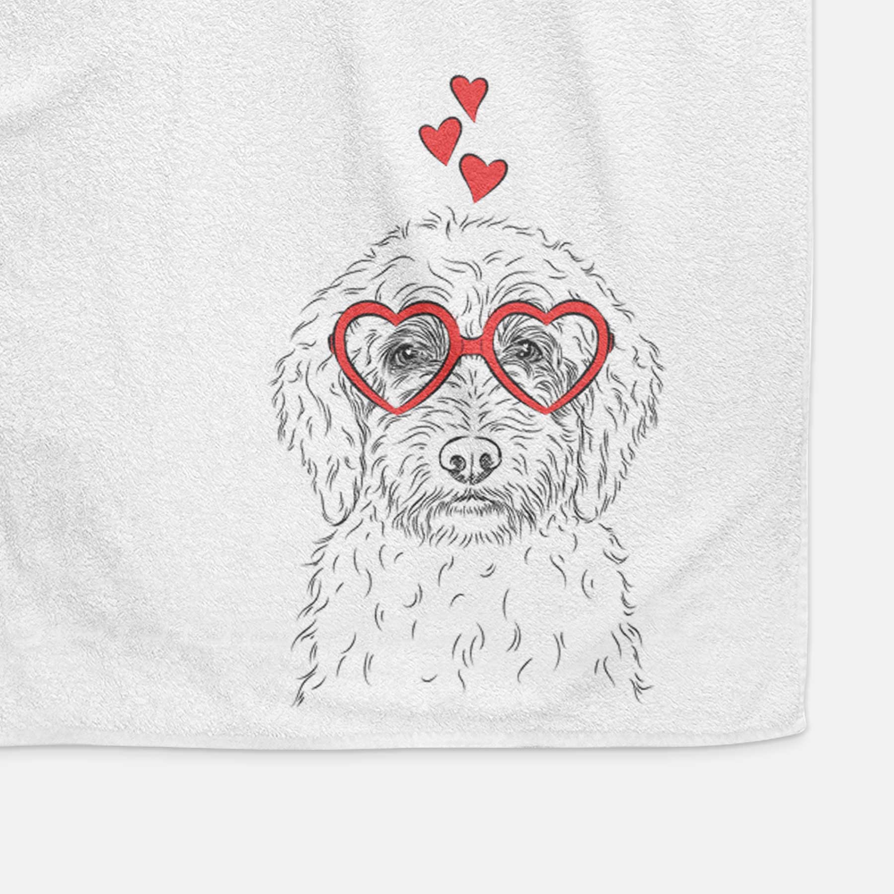 Teddy the Labradoodle Decorative Hand Towel