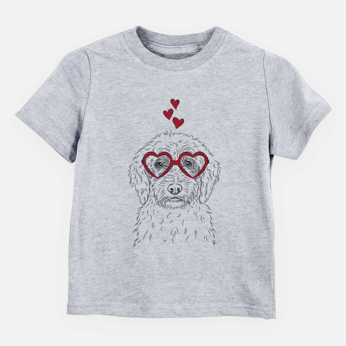 Valentine Teddy the Labradoodle - Kids/Youth/Toddler Shirt