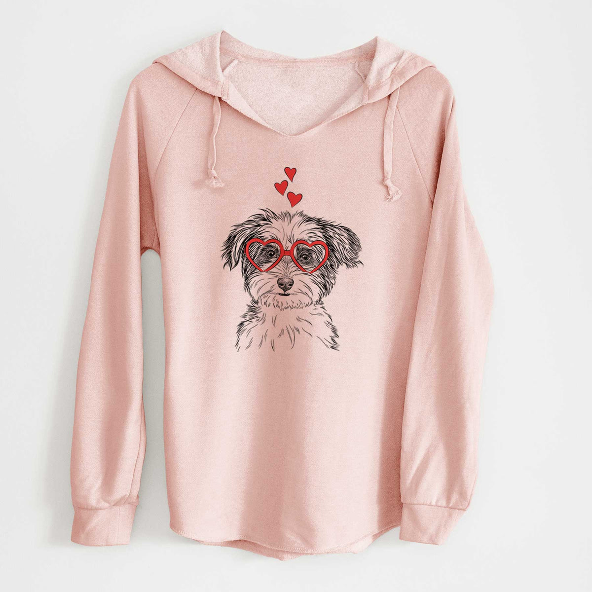 Valentine Teddy the Havanese - Cali Wave Hooded Sweatshirt