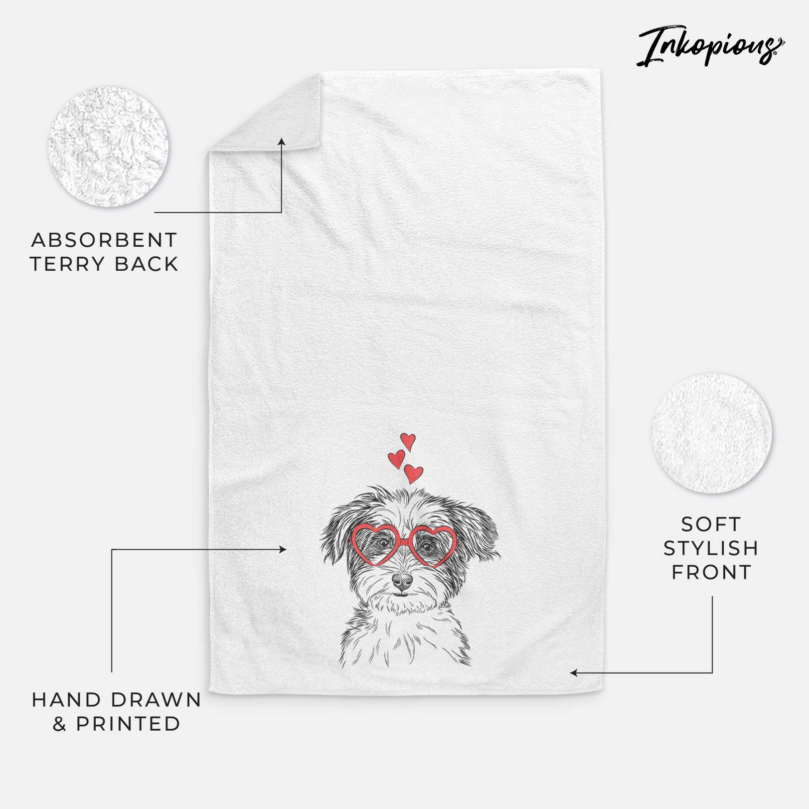 Teddy the Havanese Decorative Hand Towel