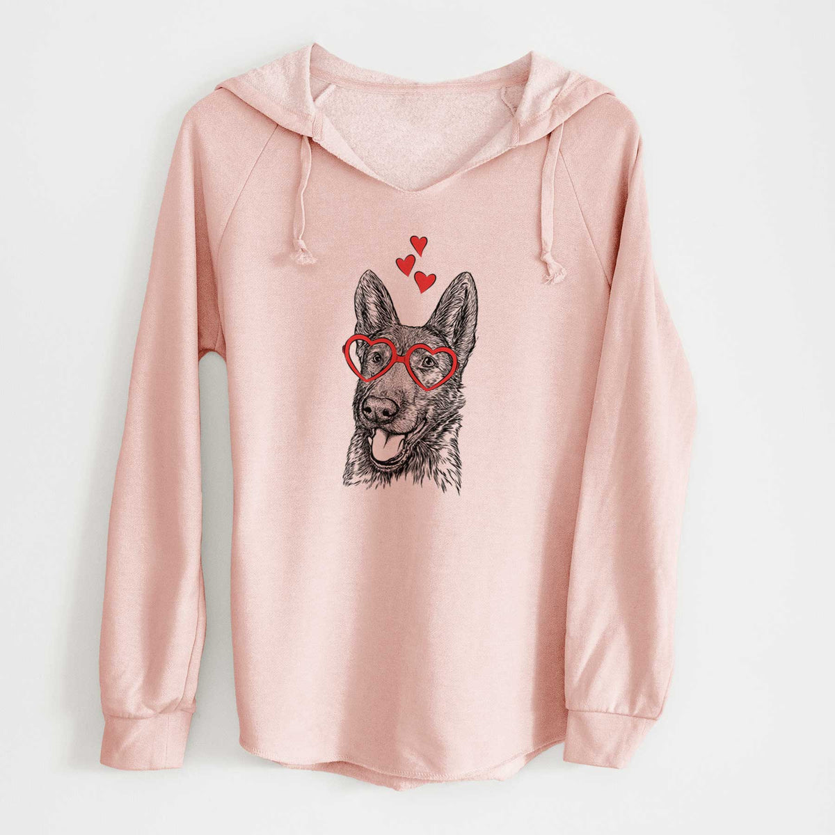 Valentine Tena the German Shepherd - Cali Wave Hooded Sweatshirt