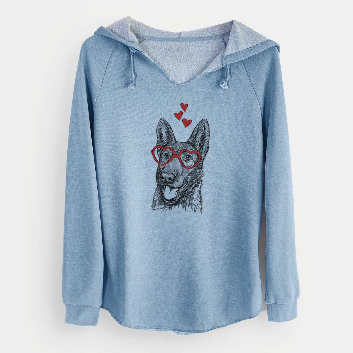 Valentine Tena the German Shepherd - Cali Wave Hooded Sweatshirt