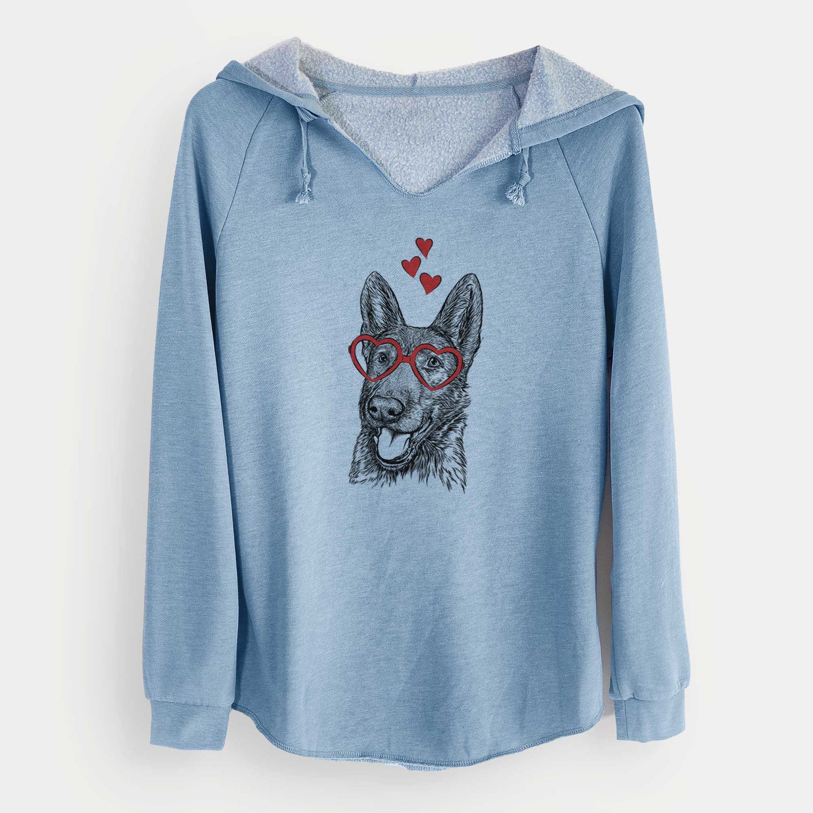 Valentine Tena the German Shepherd - Cali Wave Hooded Sweatshirt