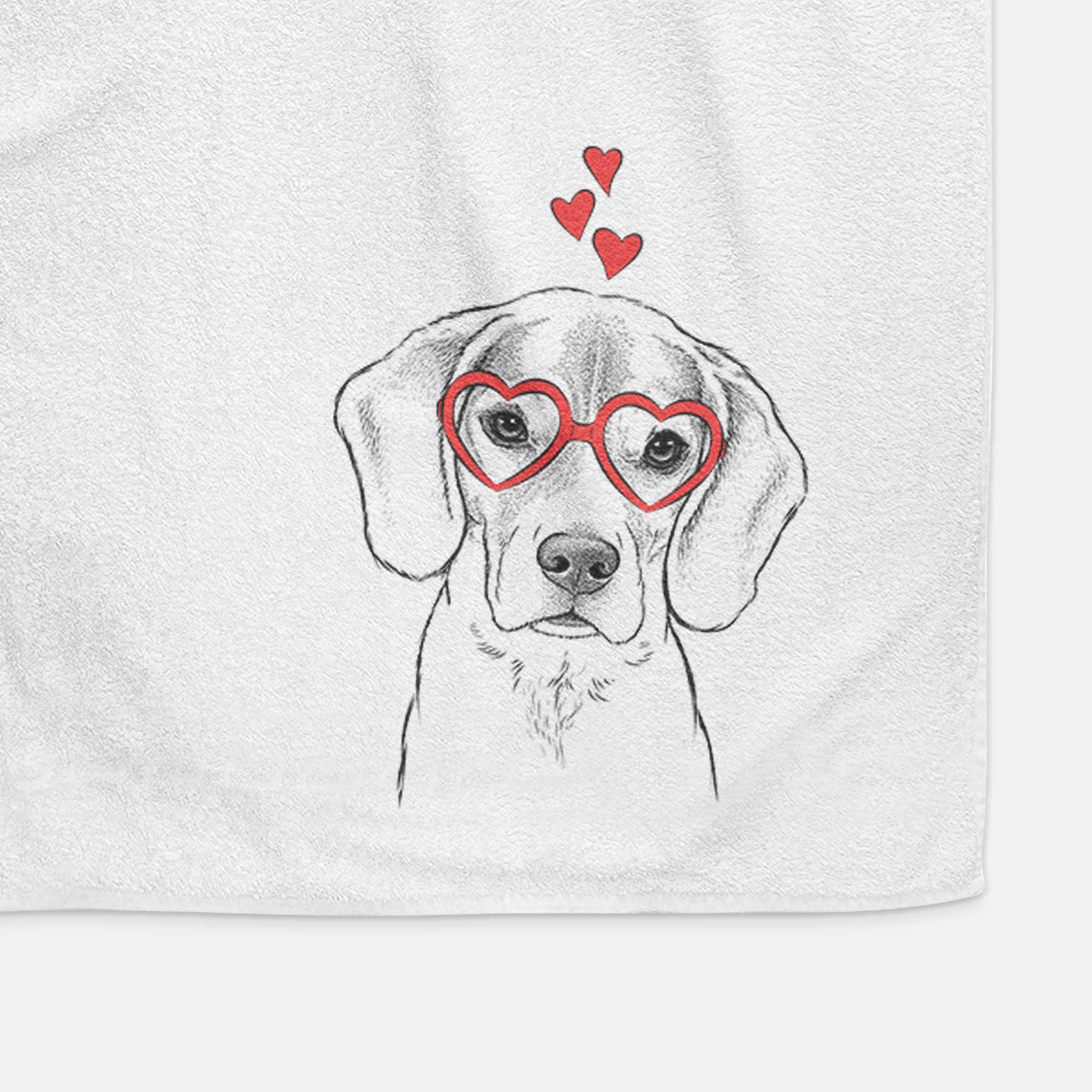 Thea the Beagle Decorative Hand Towel