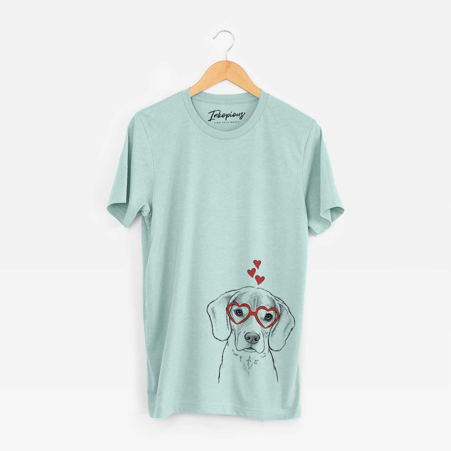 Valentine Thea the Beagle - Unisex Crewneck