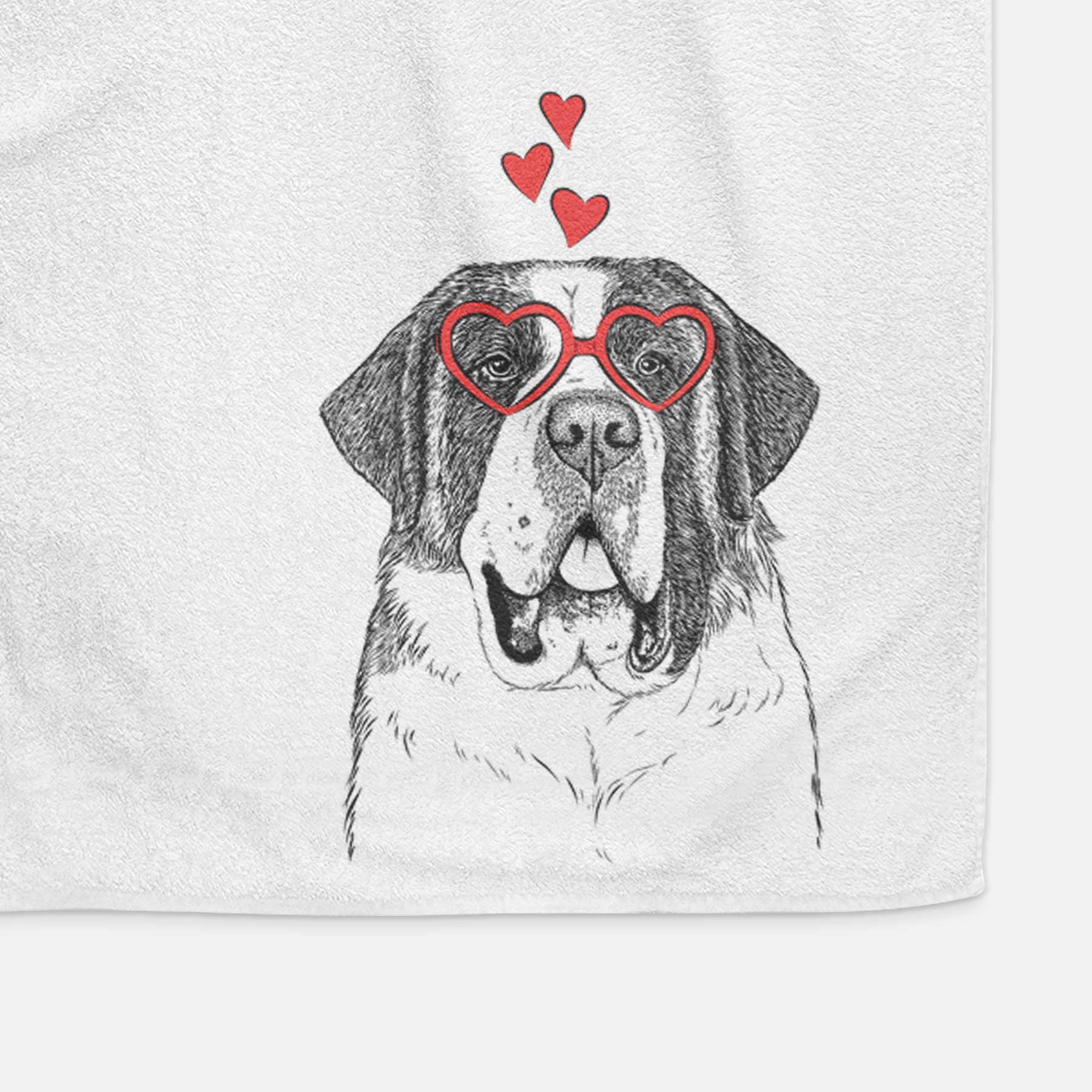 Thor the Saint Bernard Decorative Hand Towel