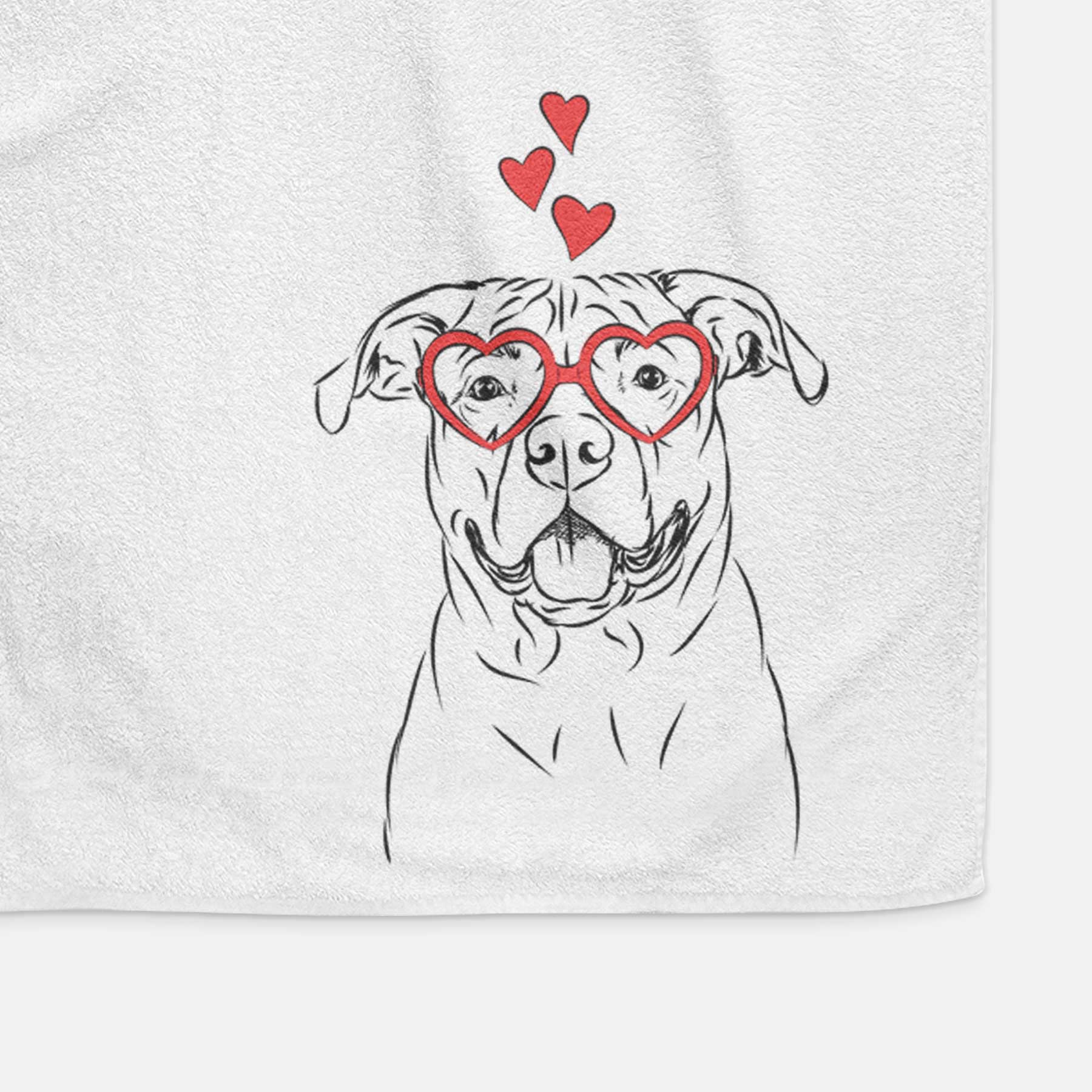 Timmy the Mixed Breed Decorative Hand Towel