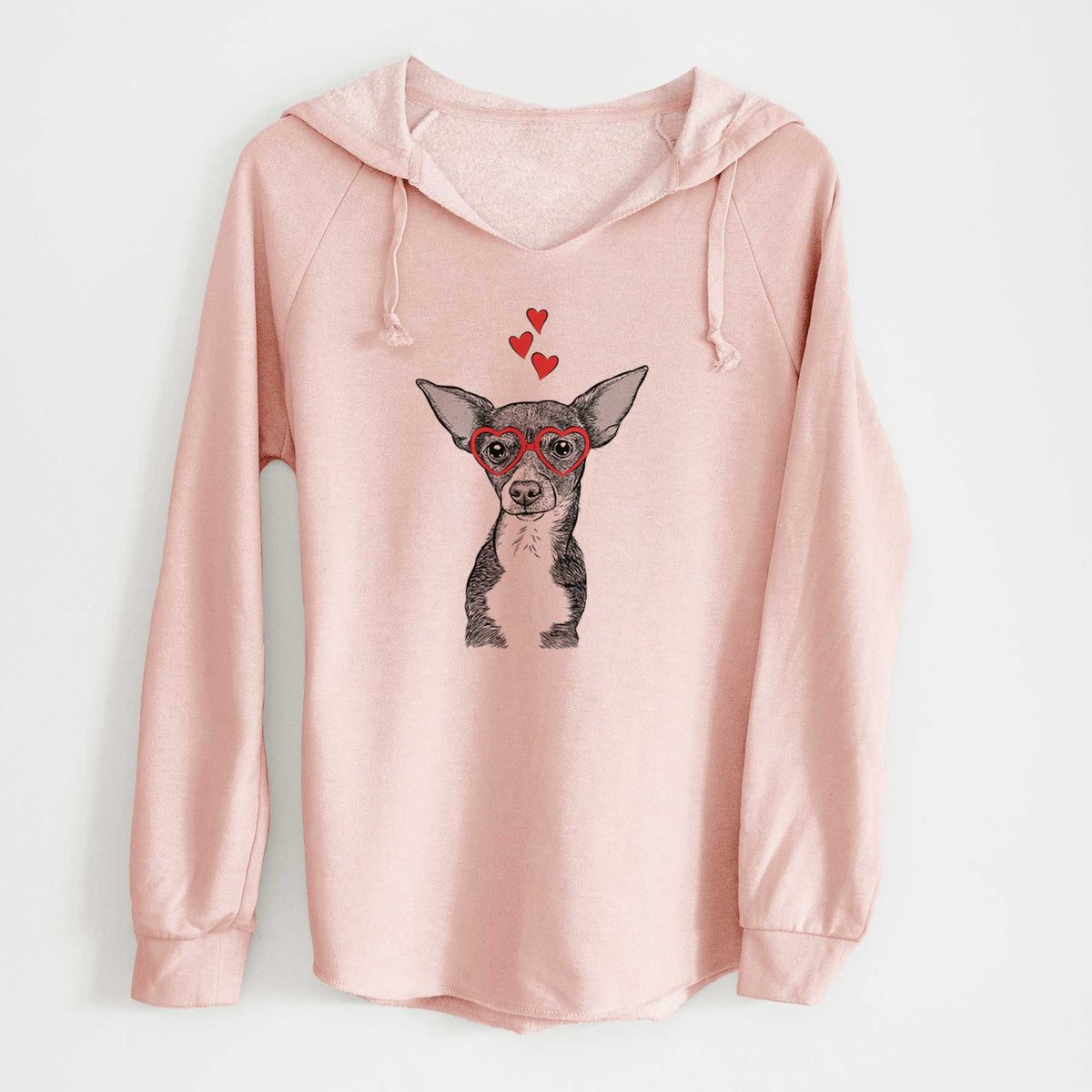 Valentine Tiny Archie the Mixed Breed - Cali Wave Hooded Sweatshirt