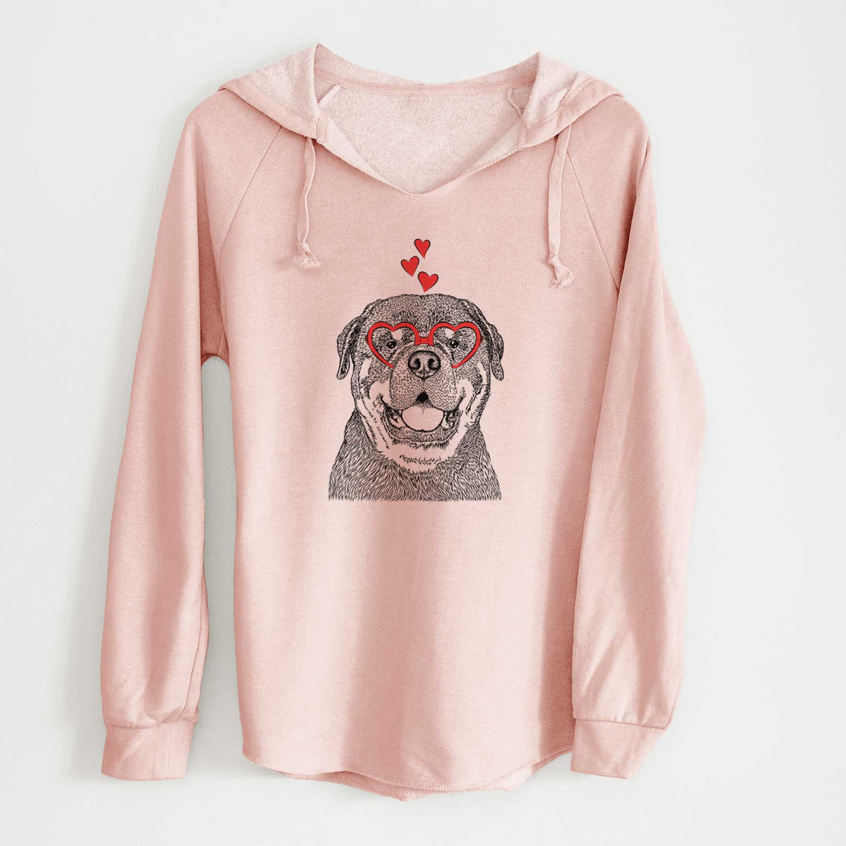 Valentine Titan the Rottweiler - Cali Wave Hooded Sweatshirt