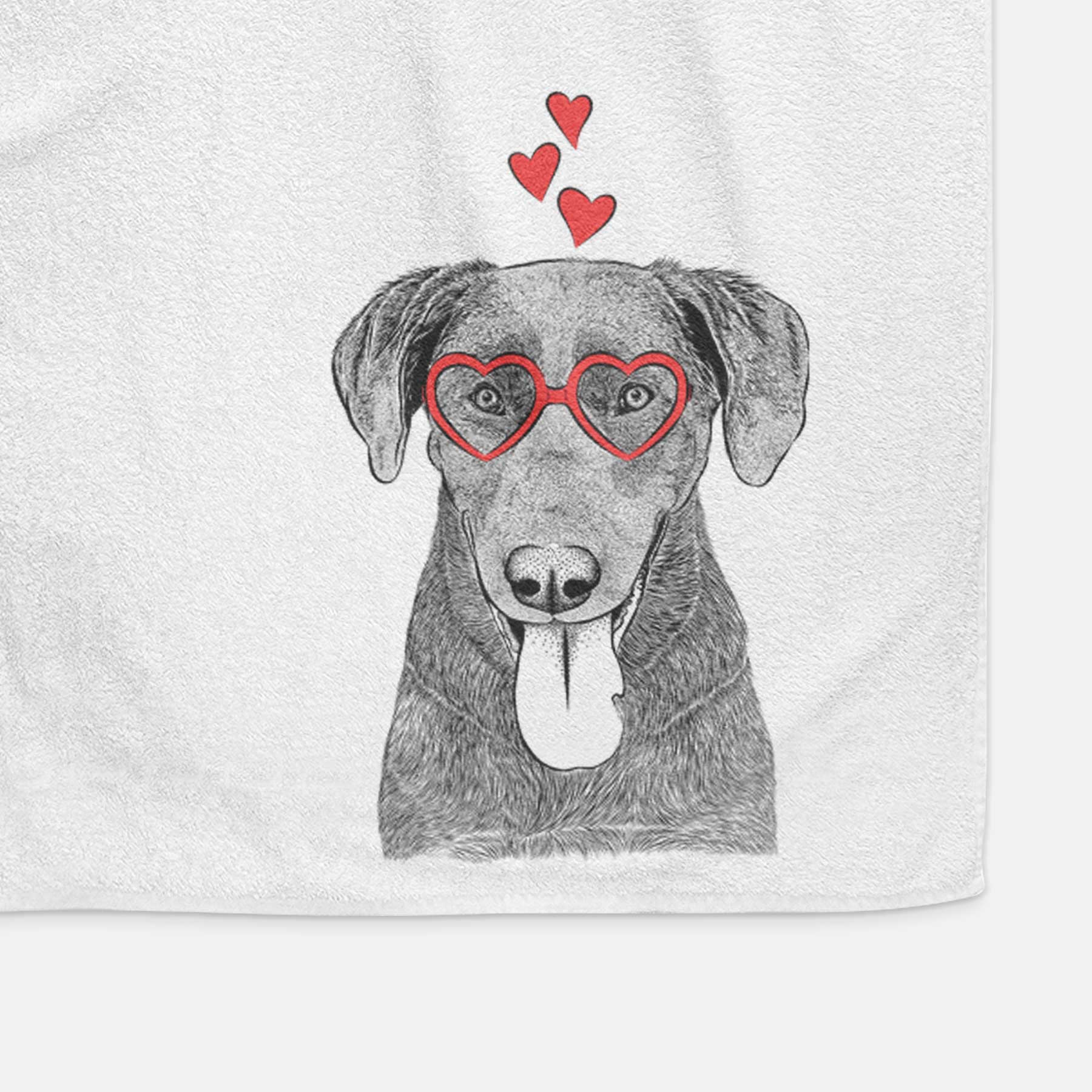 Tobes the Chocolate Lab Decorative Hand Towel