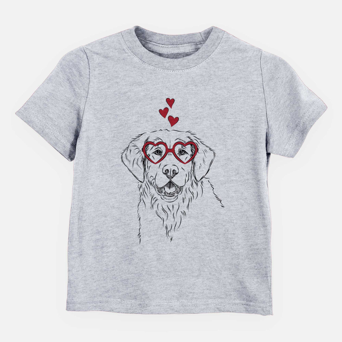 Valentine Toby the Golden Retriever - Kids/Youth/Toddler Shirt