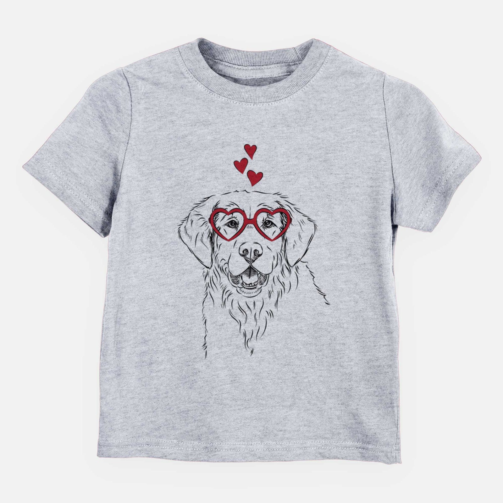 Valentine Toby the Golden Retriever - Kids/Youth/Toddler Shirt