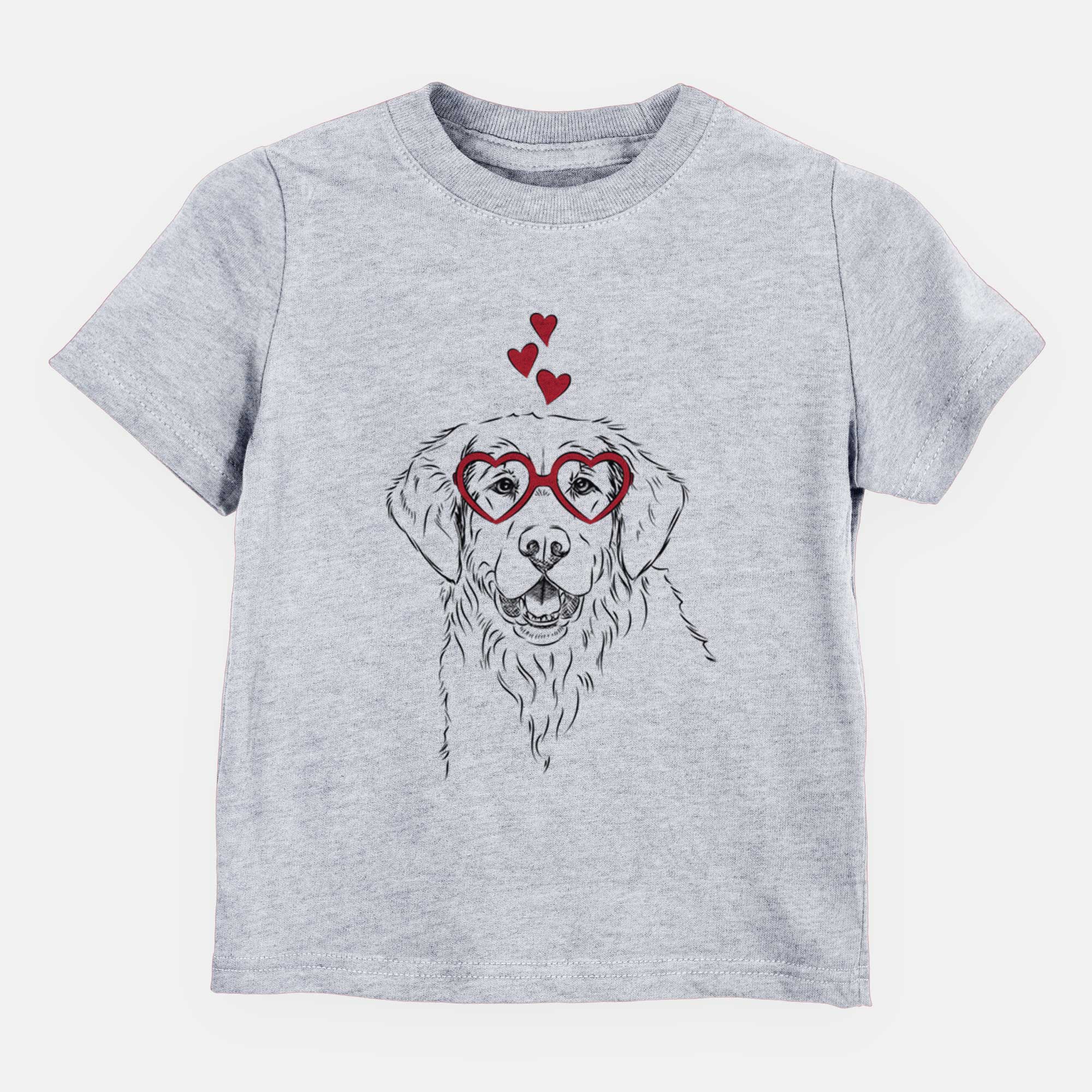 Valentine Toby the Golden Retriever - Kids/Youth/Toddler Shirt