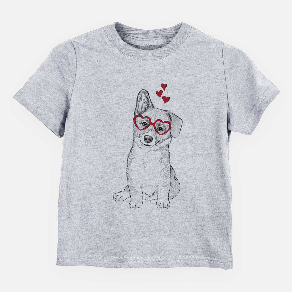 Valentine Toby the Corgi Puppy - Kids/Youth/Toddler Shirt