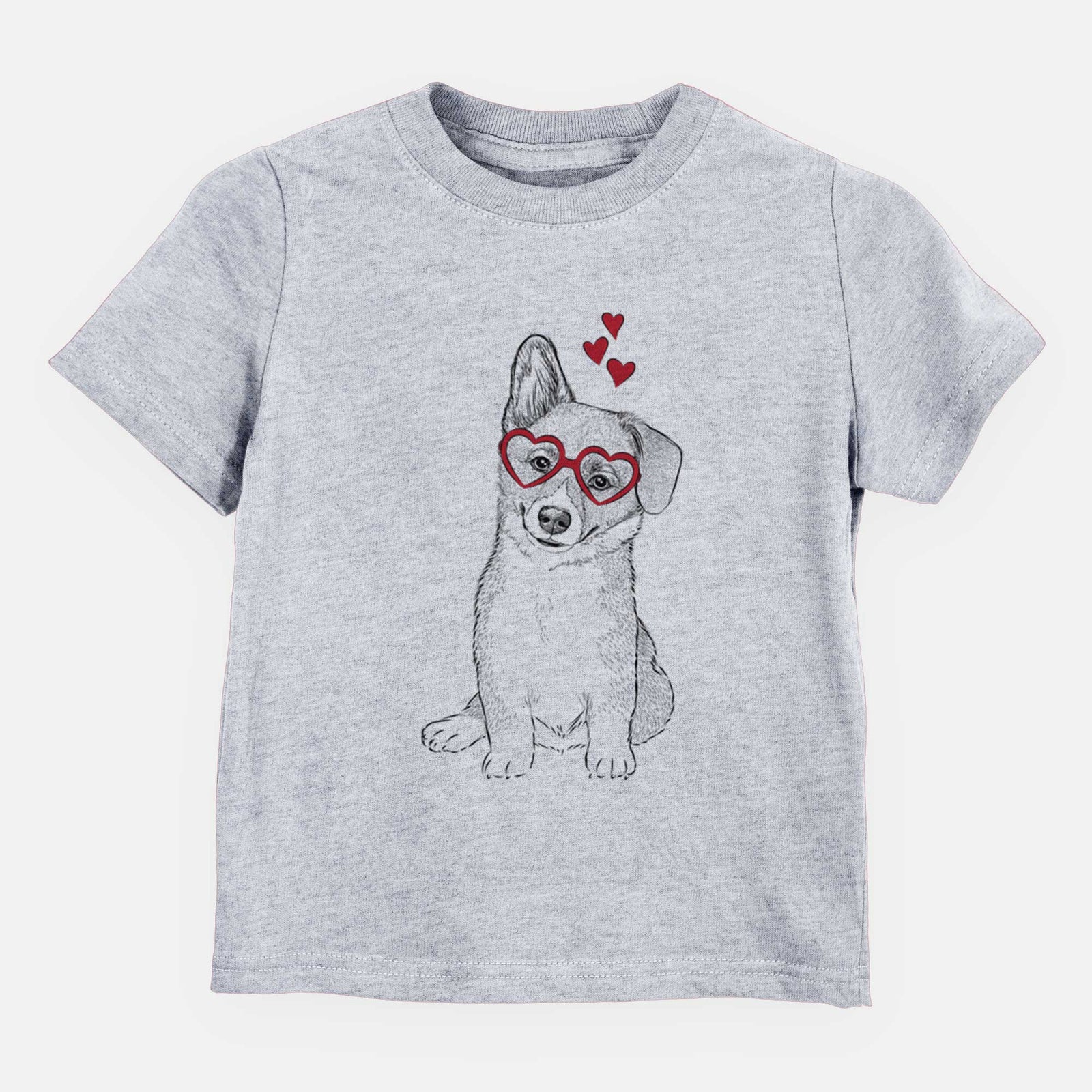 Valentine Toby the Corgi Puppy - Kids/Youth/Toddler Shirt