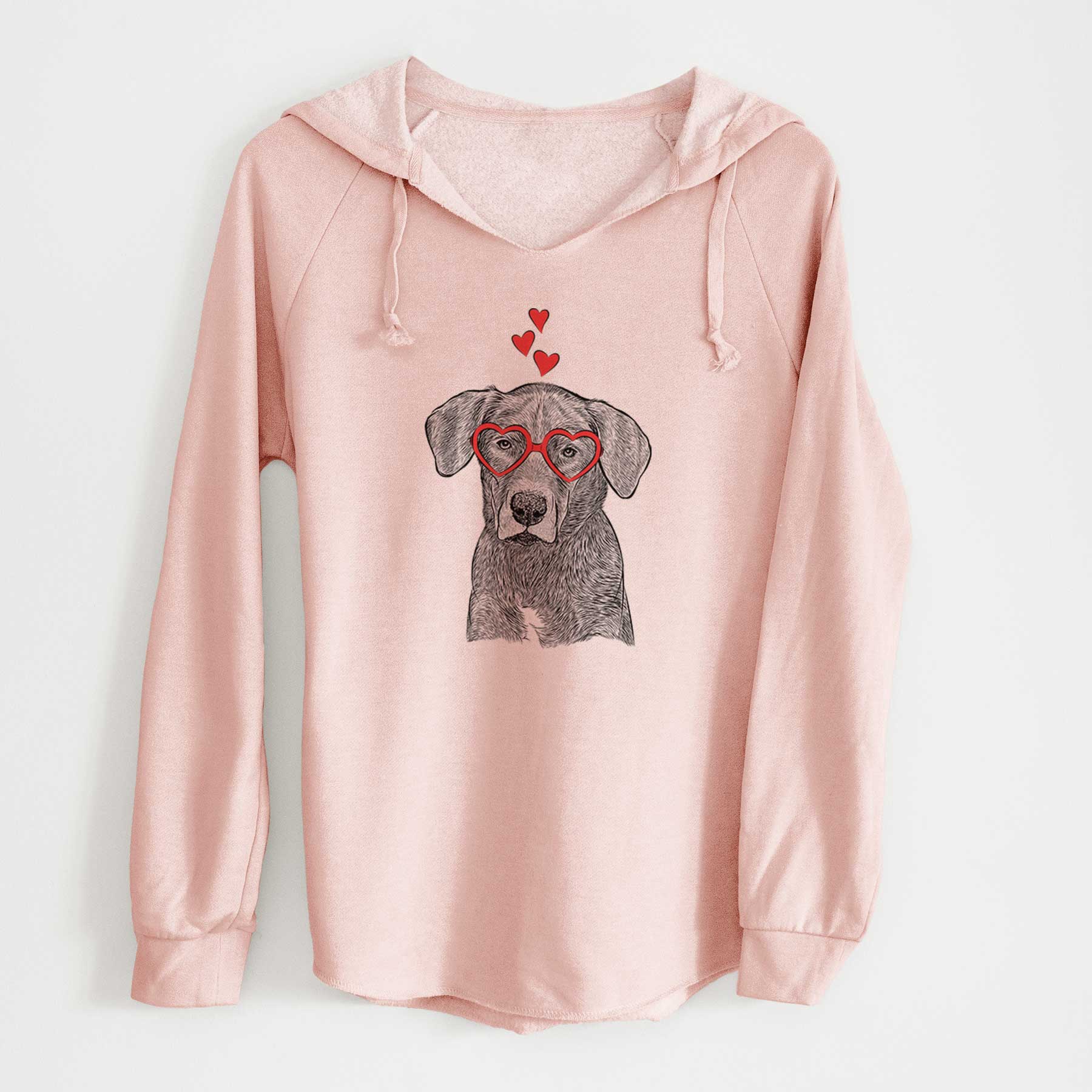 Valentine Tom the Lab Dane Mix - Cali Wave Hooded Sweatshirt