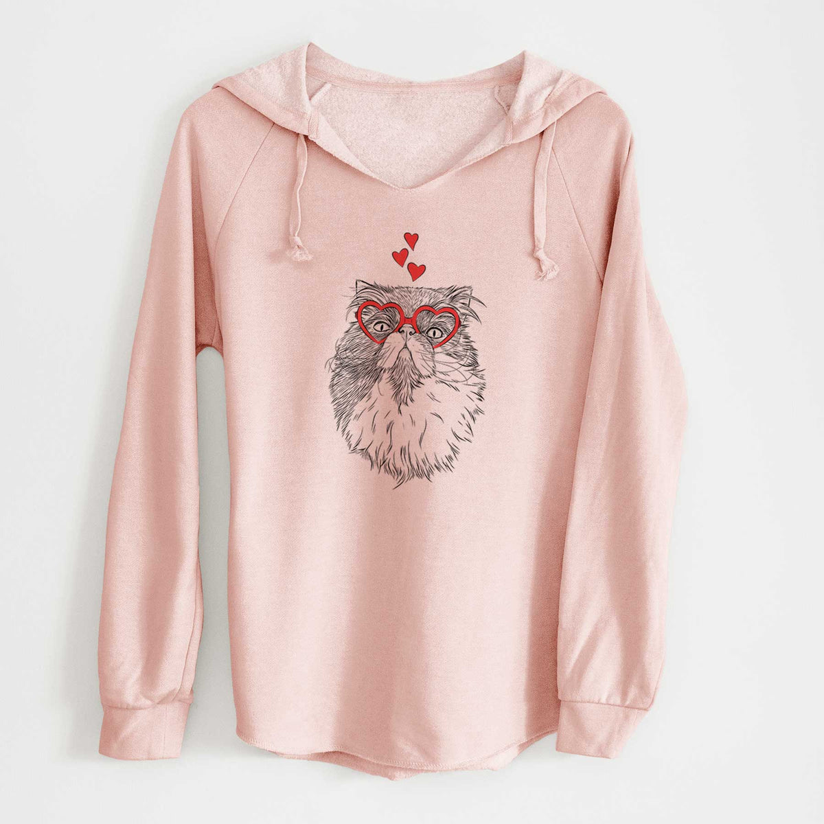 Valentine Tookie the Perisan Cat - Cali Wave Hooded Sweatshirt