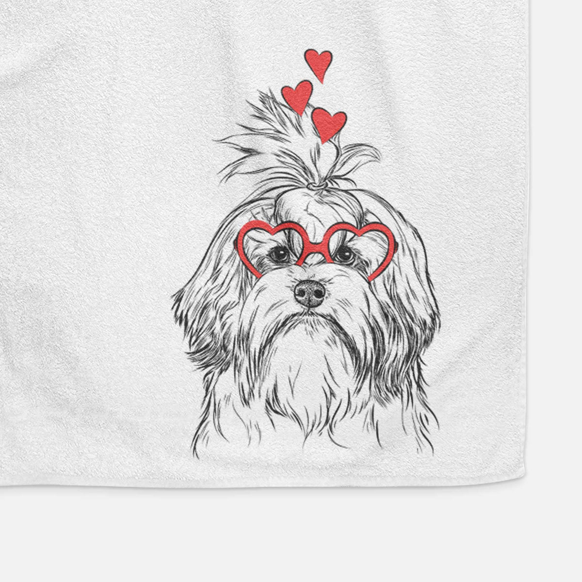 Tootsie the Lowchen Decorative Hand Towel