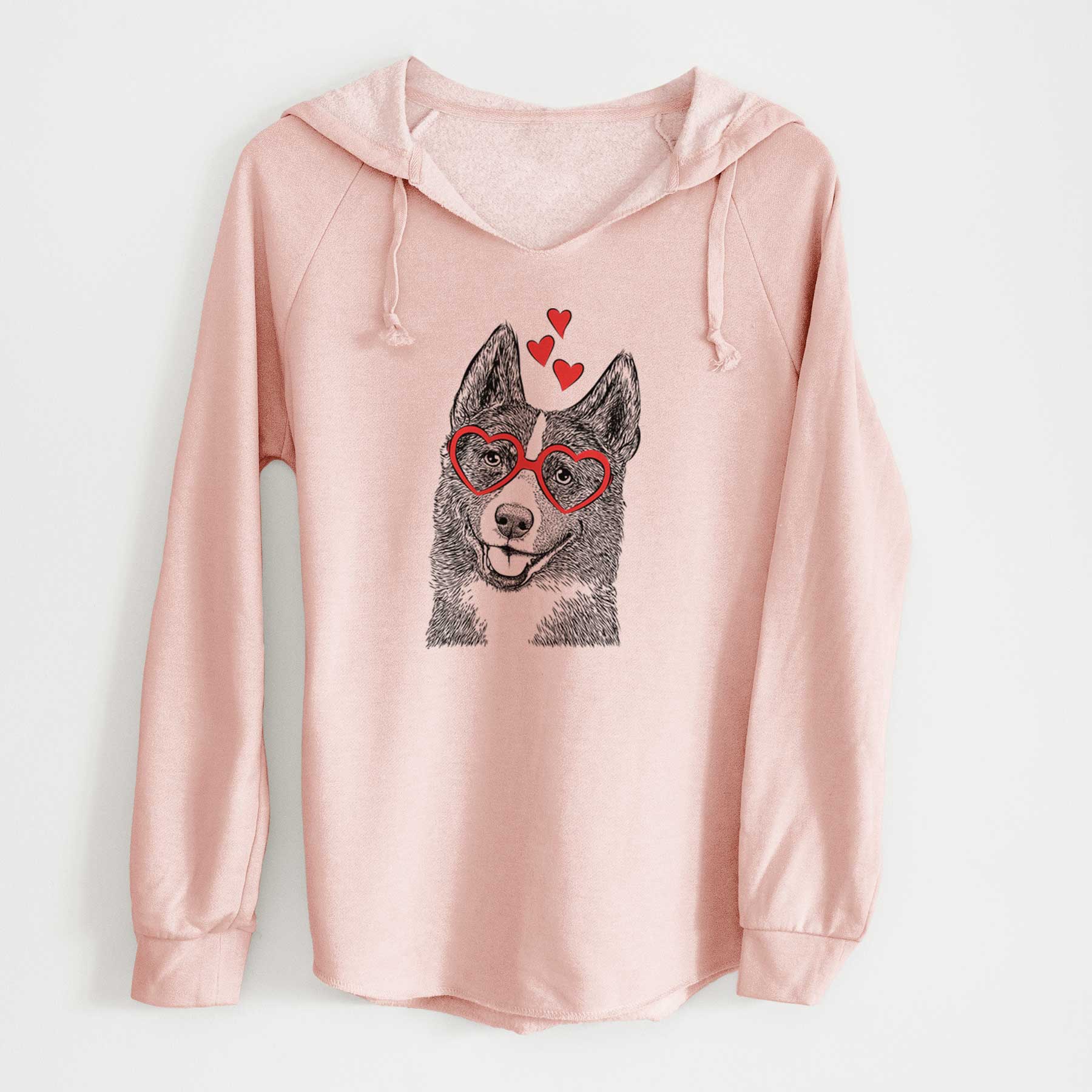 Valentine Tosca the Karelian Bear Dog - Cali Wave Hooded Sweatshirt