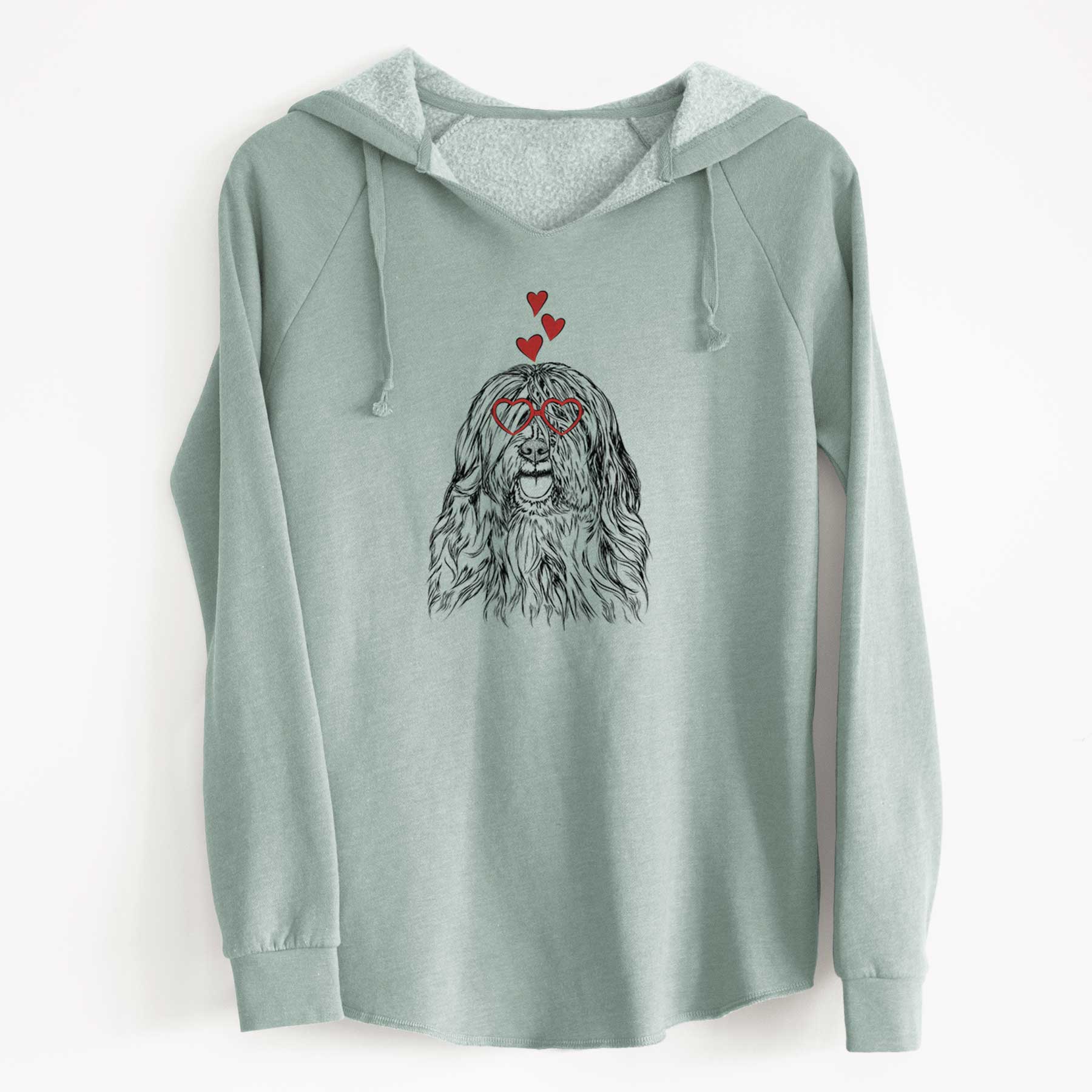 Valentine Trinket the Tibetan Terrier - Cali Wave Hooded Sweatshirt