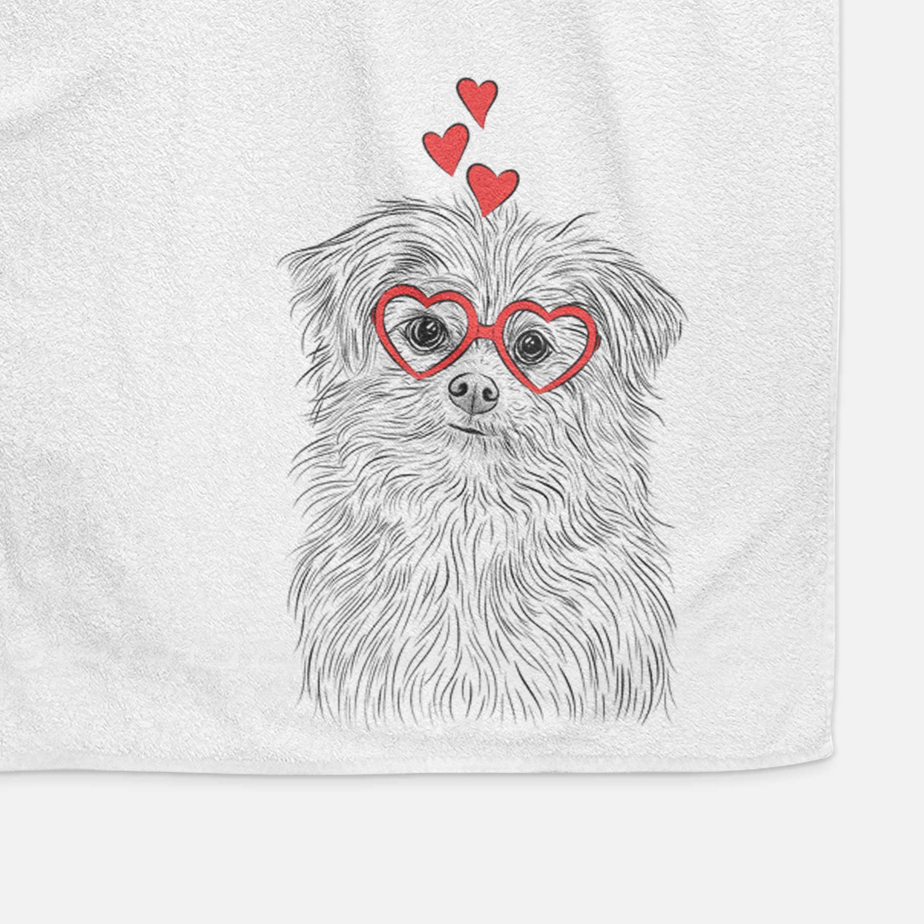 Trixie the Terrier Mix Decorative Hand Towel